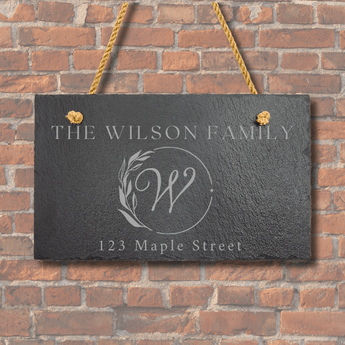 Slate Gifts and Decor - Personalized Slate Signs