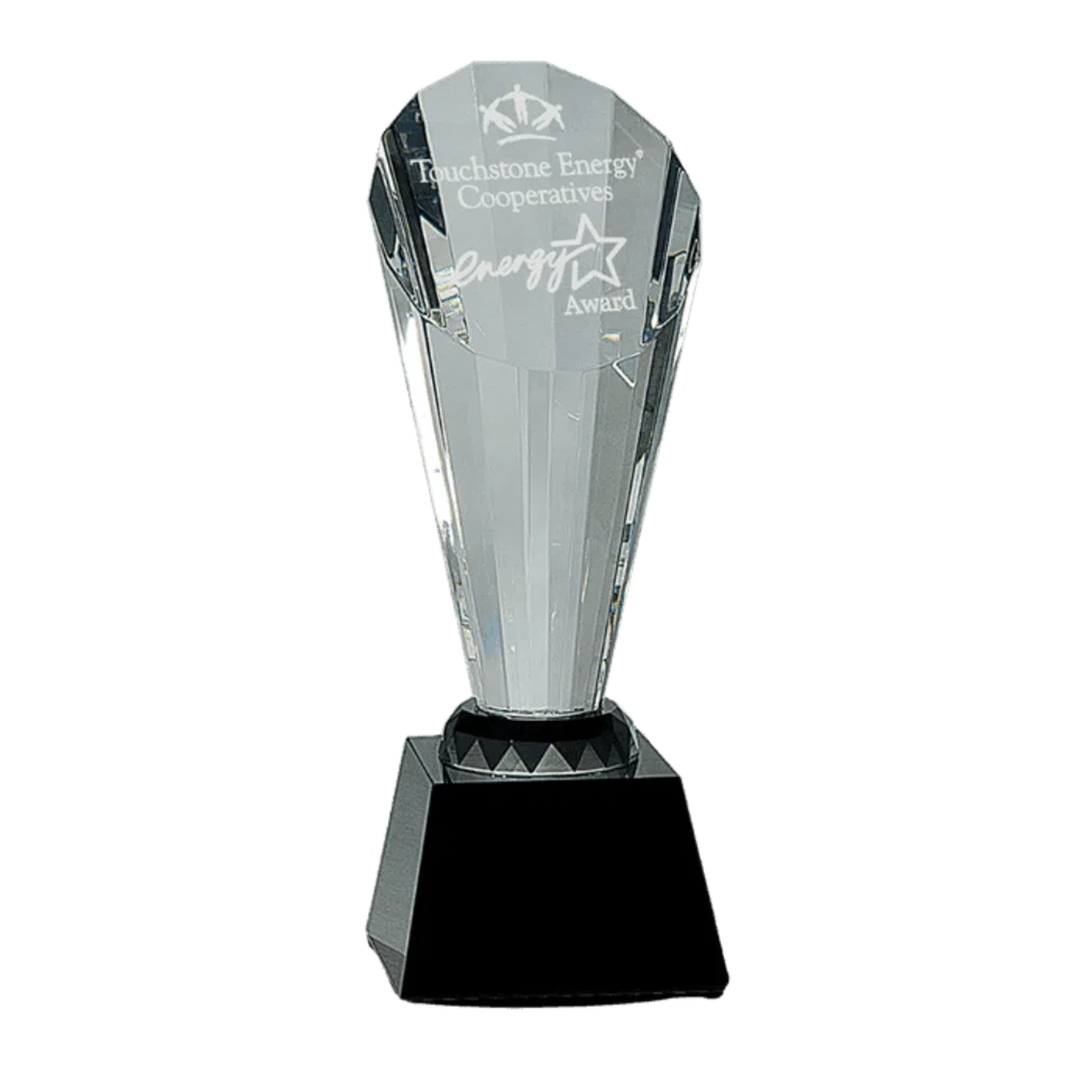 10" Crystal Faceted Rising Spire Awards