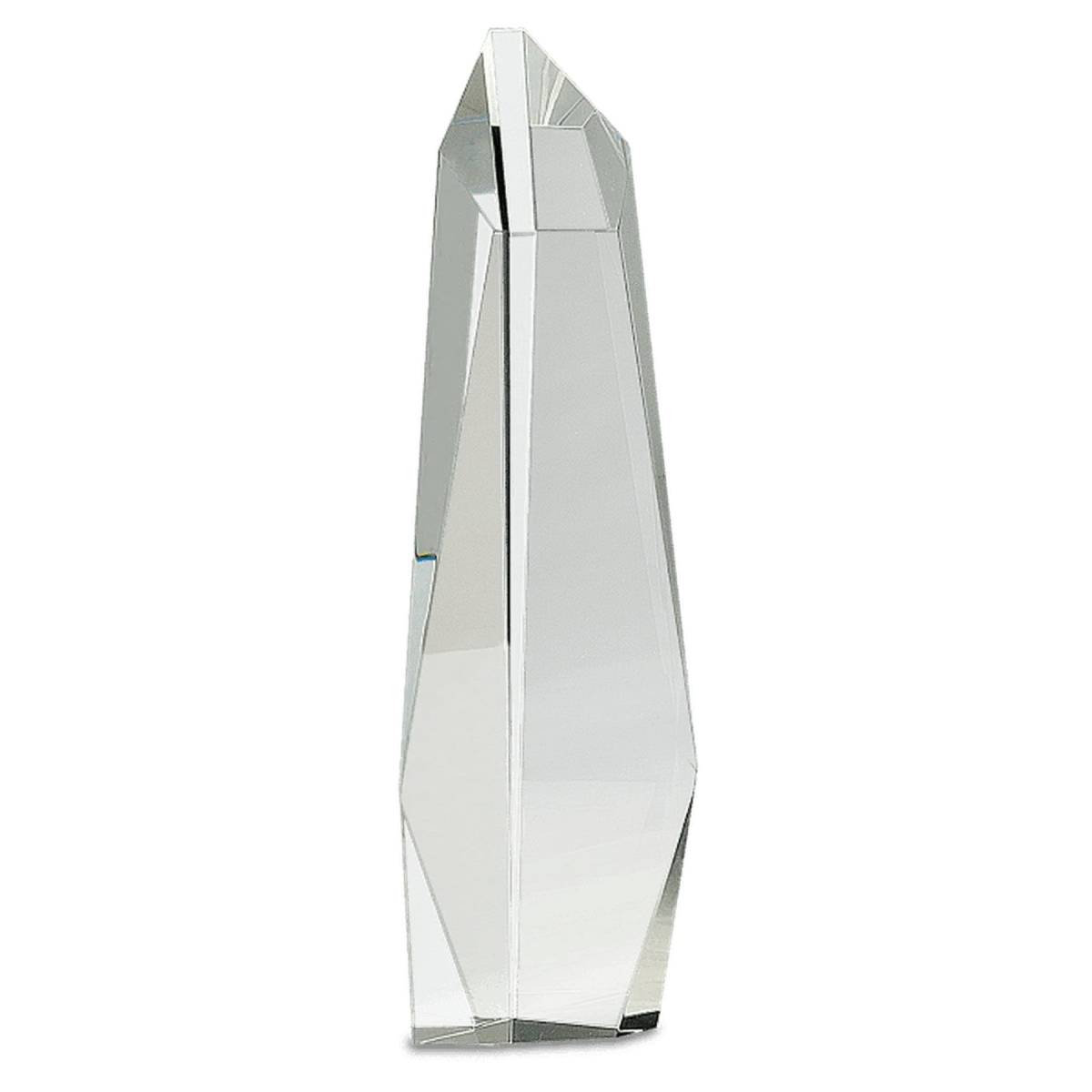 12" Crystal Facet Slant - Top Tower Award - LightForce Laser Engraving, LLC