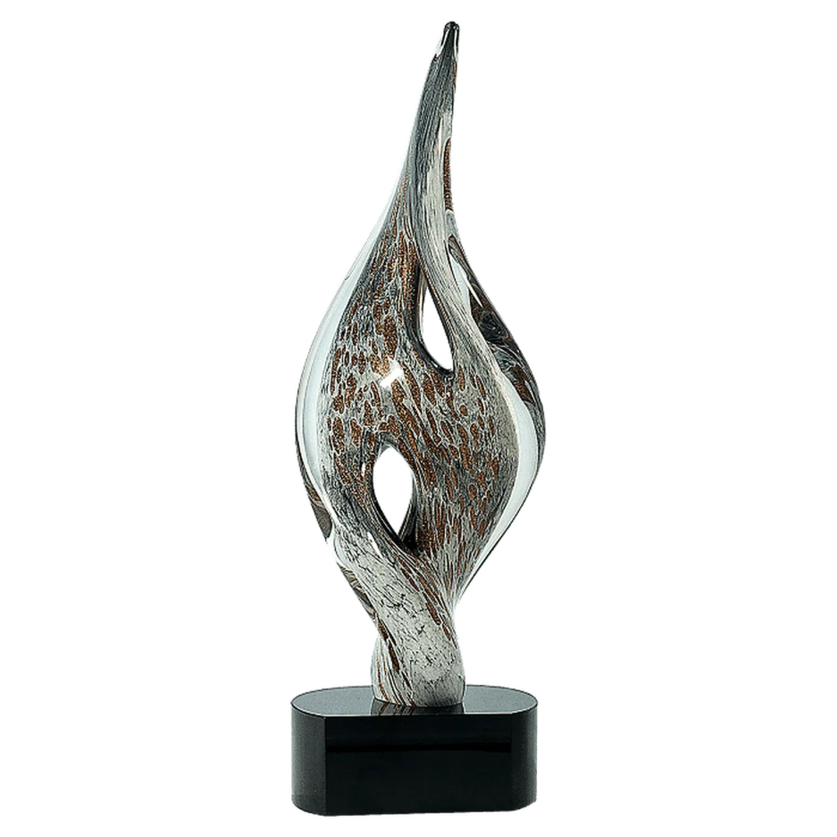 15" Spire Twist Art Glass Award Sculpture - LightForce Laser Engraving, LLC