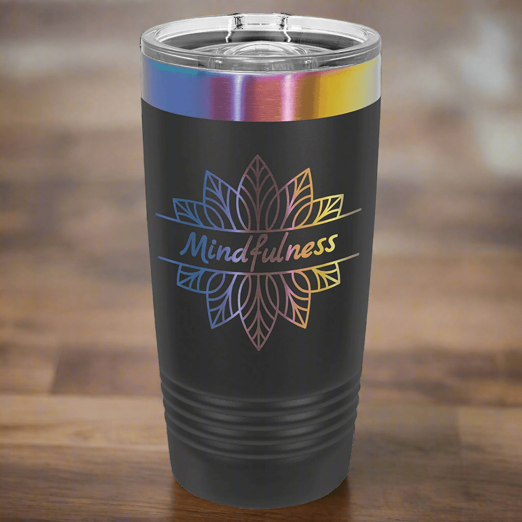 20 oz. Ion Plated Personalized Ringneck Tumbler - Engraved - LightForce Laser Engraving, LLC