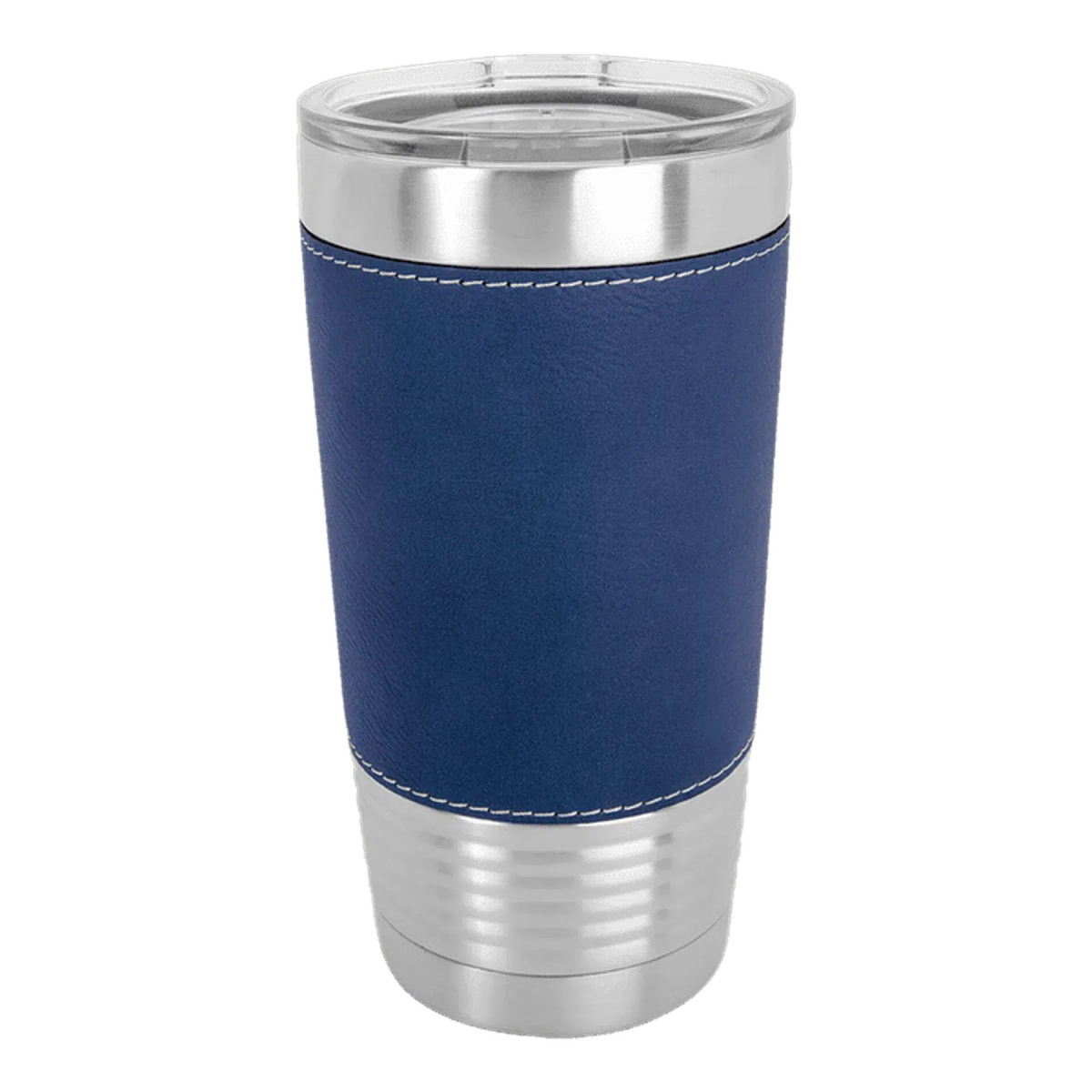 20 oz. Leatherette Wrapped Polar Camel Insulated Tumbler w/ Clear Lid - LightForce Laser Engraving, LLC