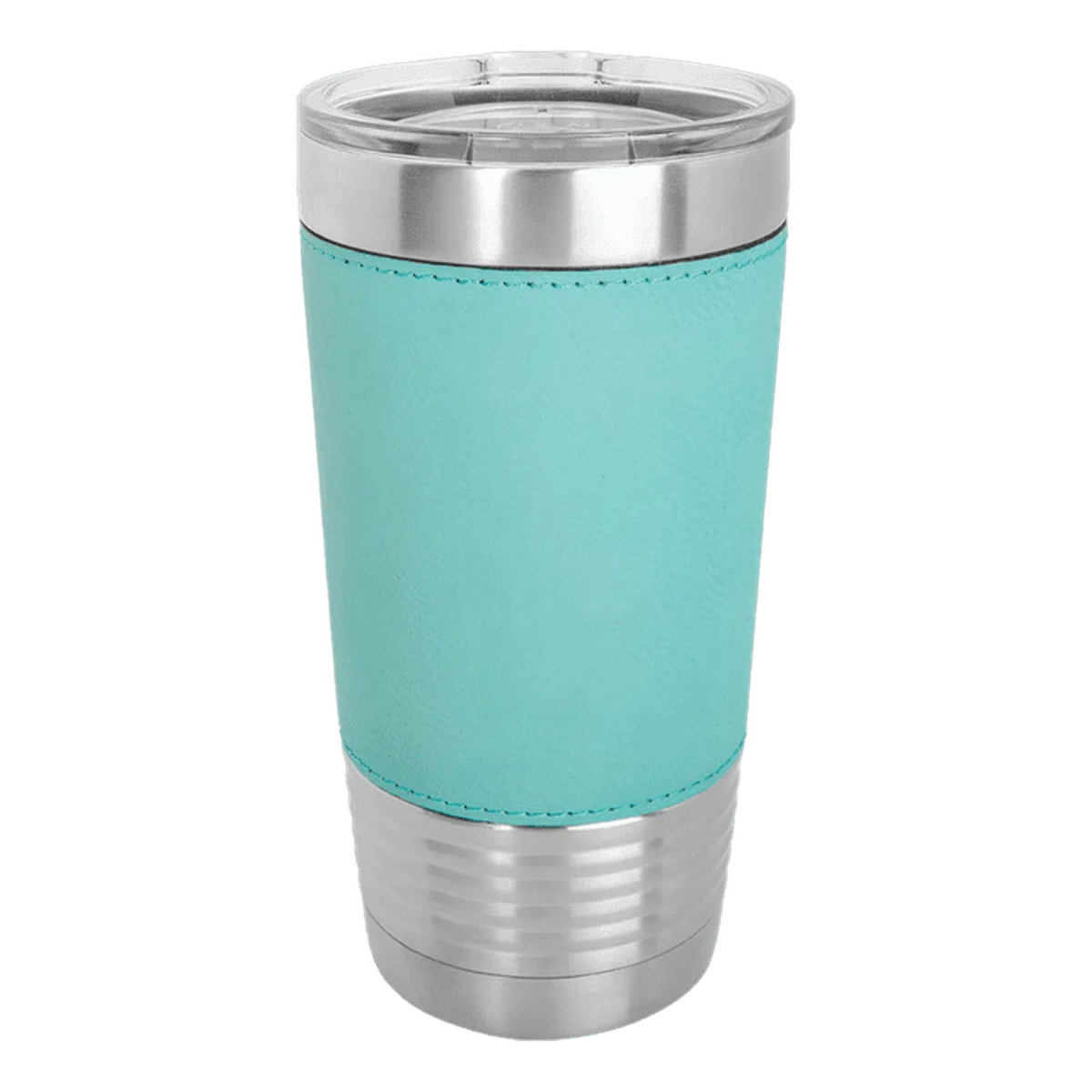 20 oz. Leatherette Wrapped Polar Camel Insulated Tumbler w/ Clear Lid - LightForce Laser Engraving, LLC