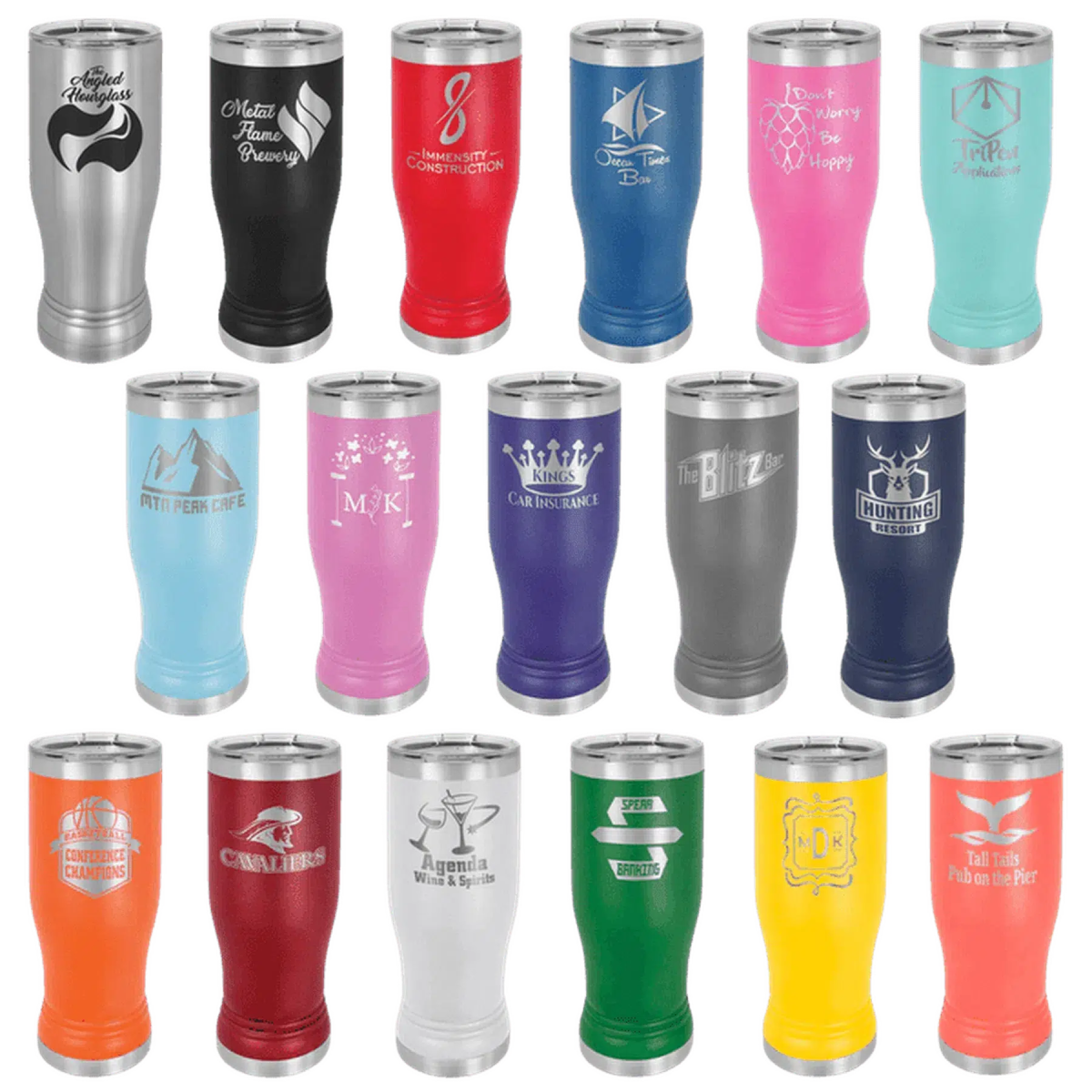 20 oz Polar Camel Personalized Pilsner Tumbler - LightForce Laser Engraving, LLC