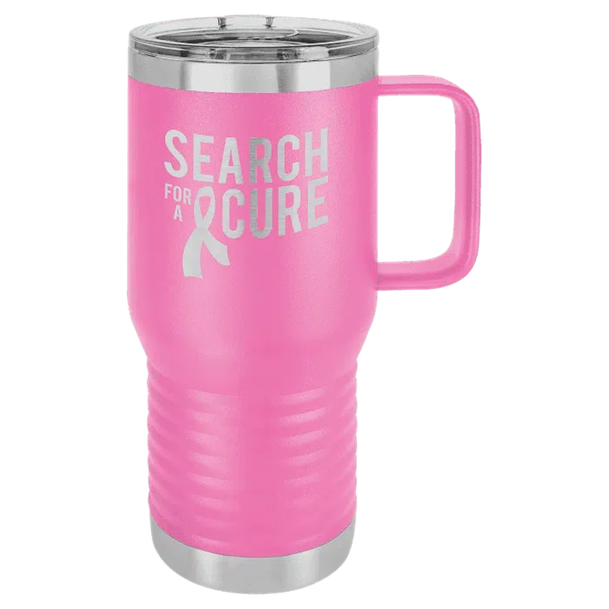 20 oz Polar Camel Personalized Travel Mug with Slider Lid and Handle - LightForce Laser Engraving, LLC