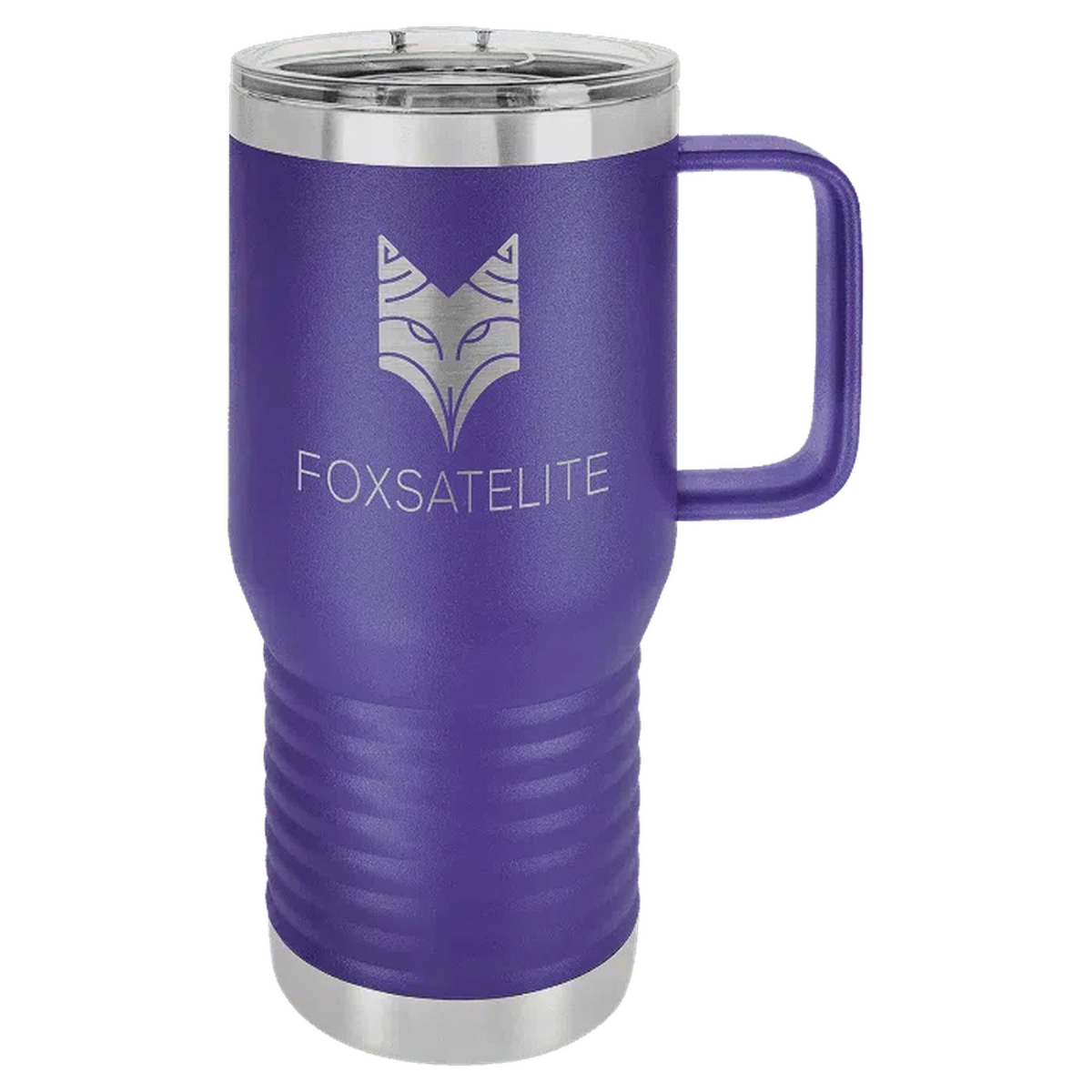 20 oz Polar Camel Personalized Travel Mug with Slider Lid and Handle - LightForce Laser Engraving, LLC