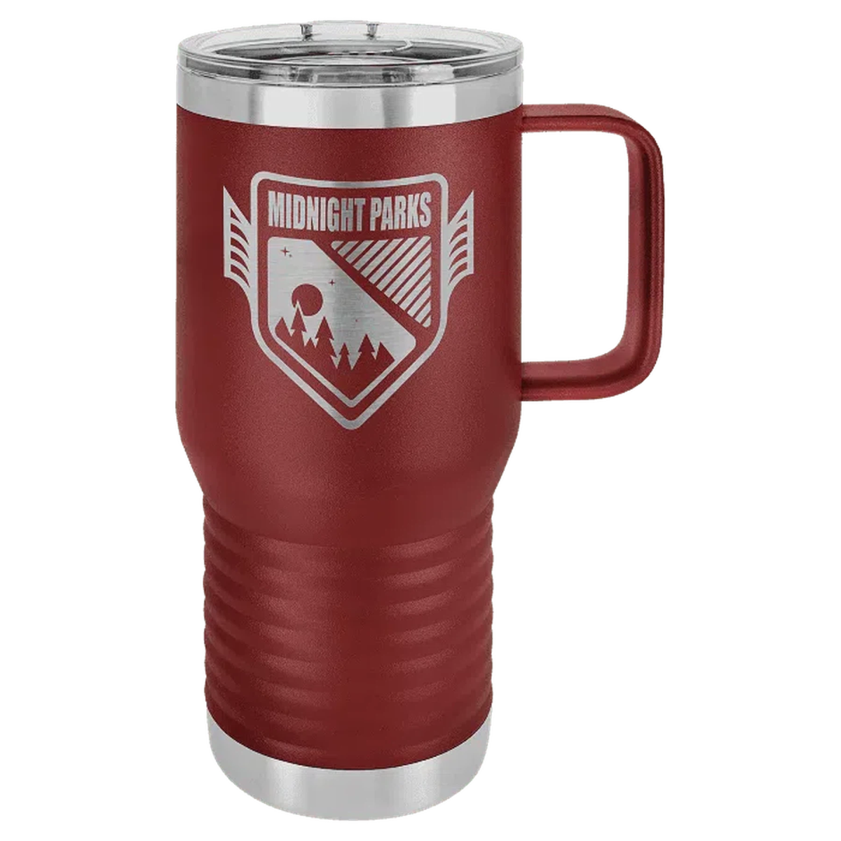 20 oz Polar Camel Personalized Travel Mug with Slider Lid and Handle - LightForce Laser Engraving, LLC