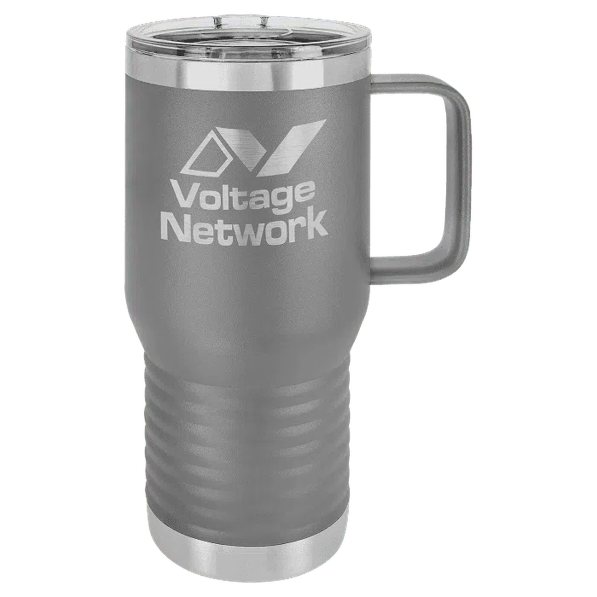 20 oz Polar Camel Personalized Travel Mug with Slider Lid and Handle - LightForce Laser Engraving, LLC