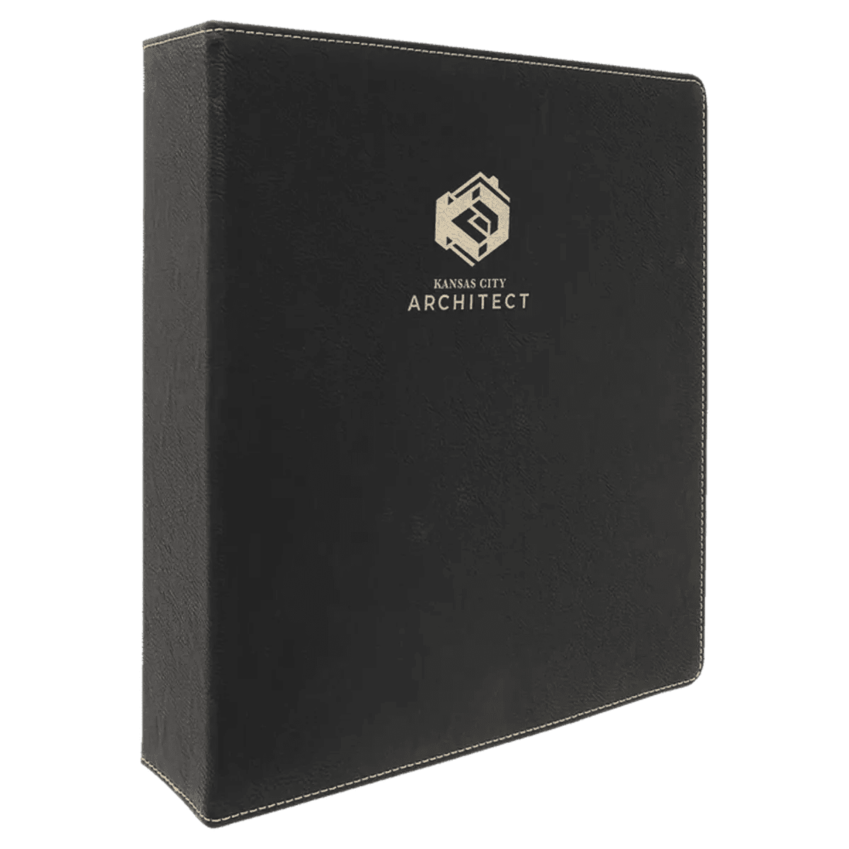3 - Ring Binders with Slant D Ring - Black/Gold