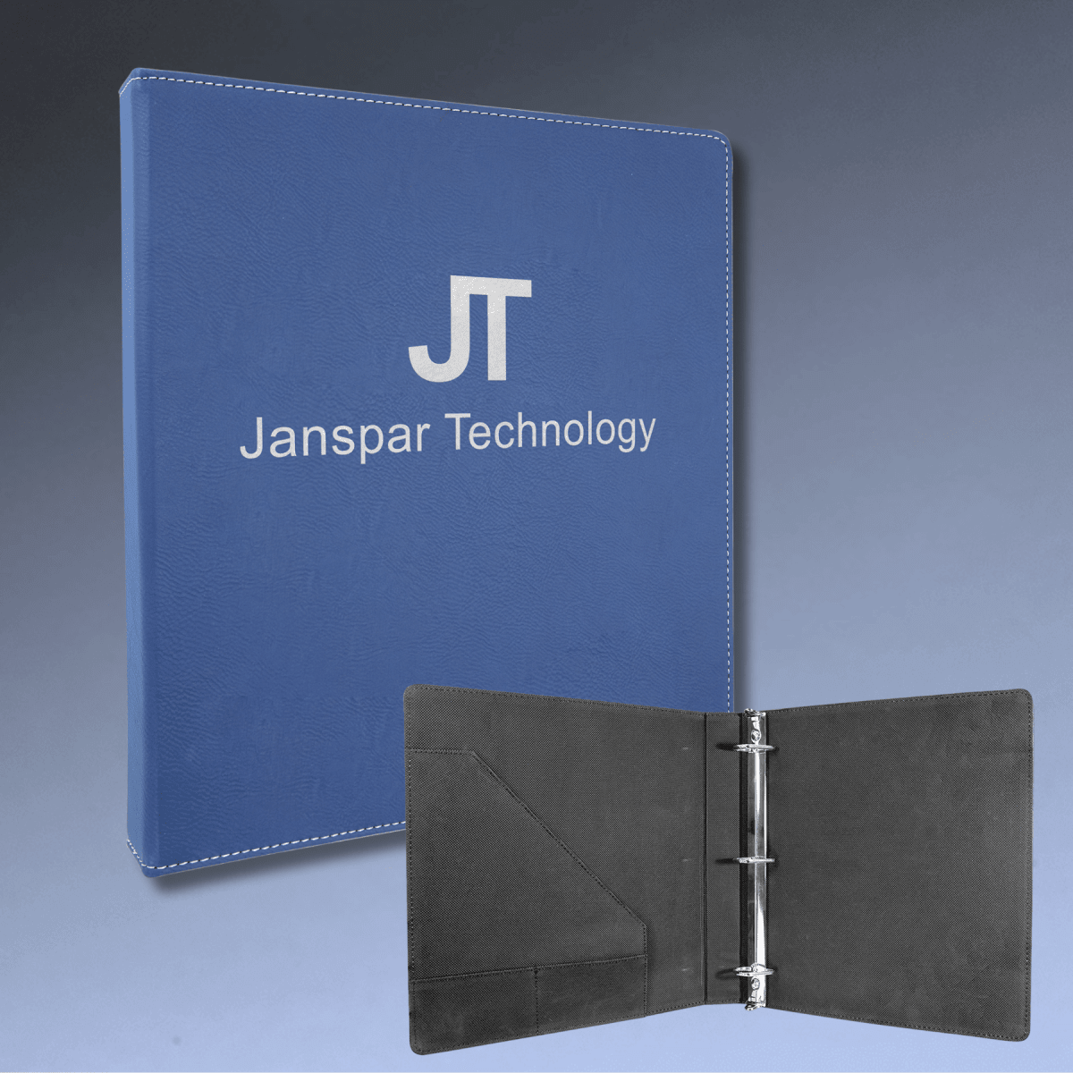 3 - Ring Binders with Slant D Ring - Black/Gold