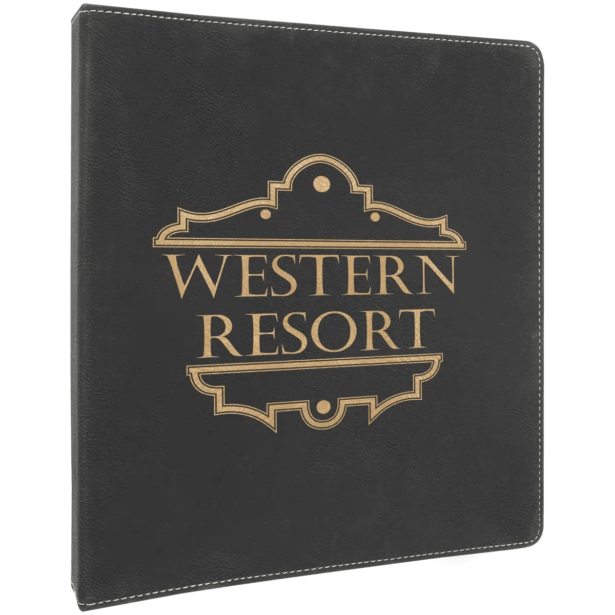 3 - Ring Binders with Slant D Ring - Black/Gold