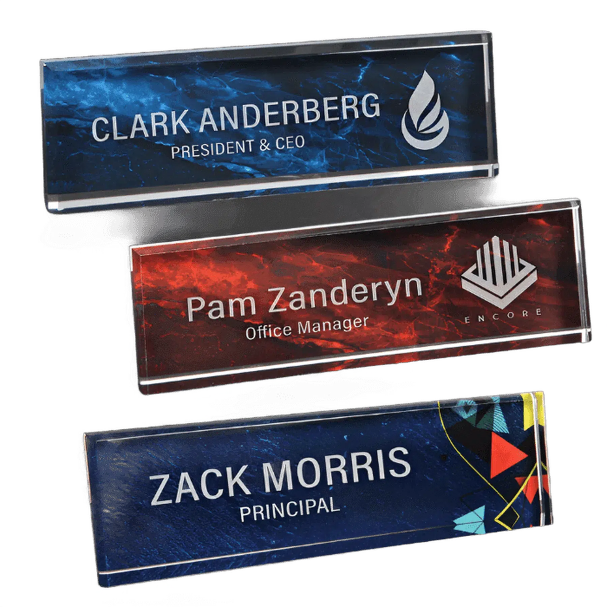 9 1/2" Acrylic Name Bars - LightForce Laser Engraving, LLC