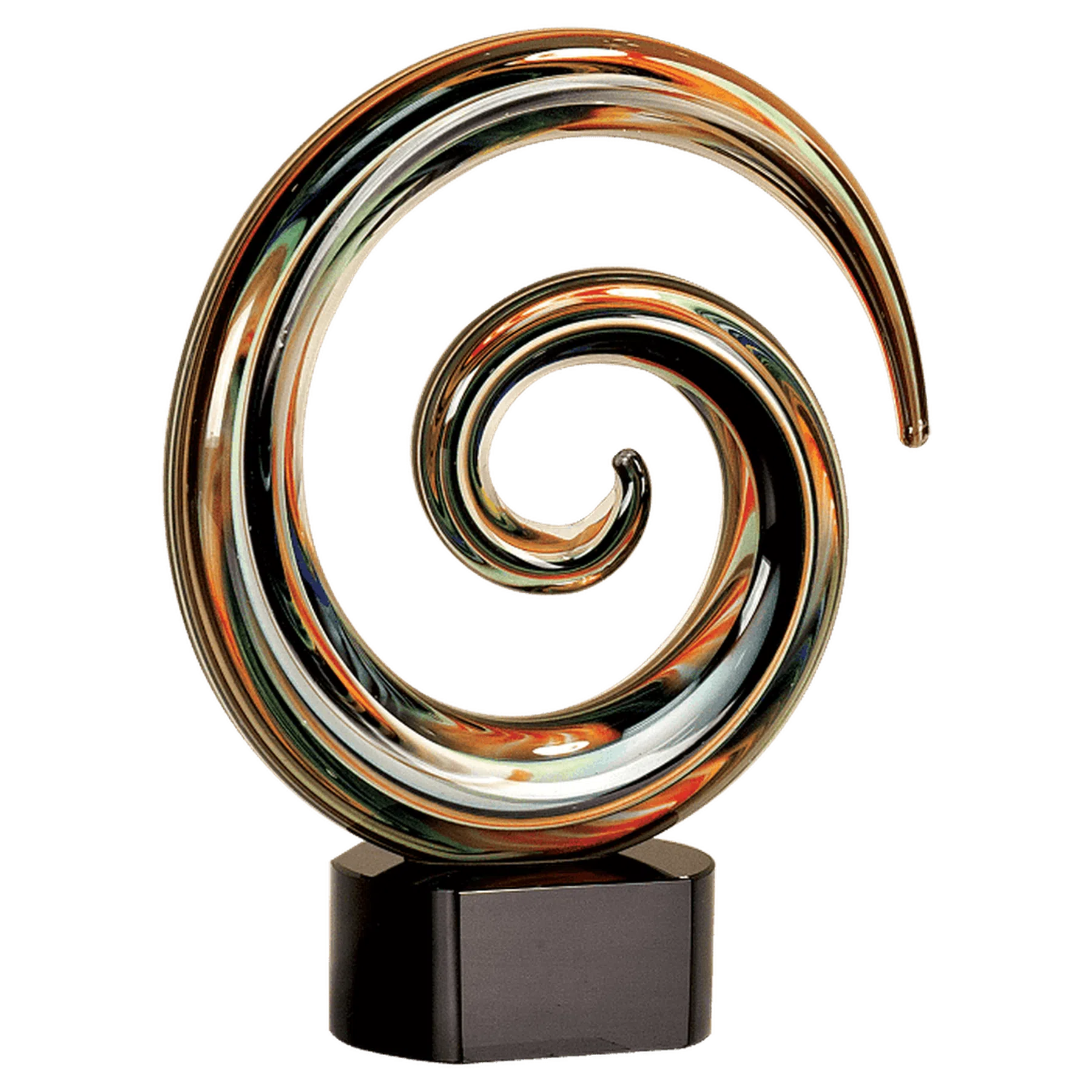 9 1/4" Swirl Art Glass
