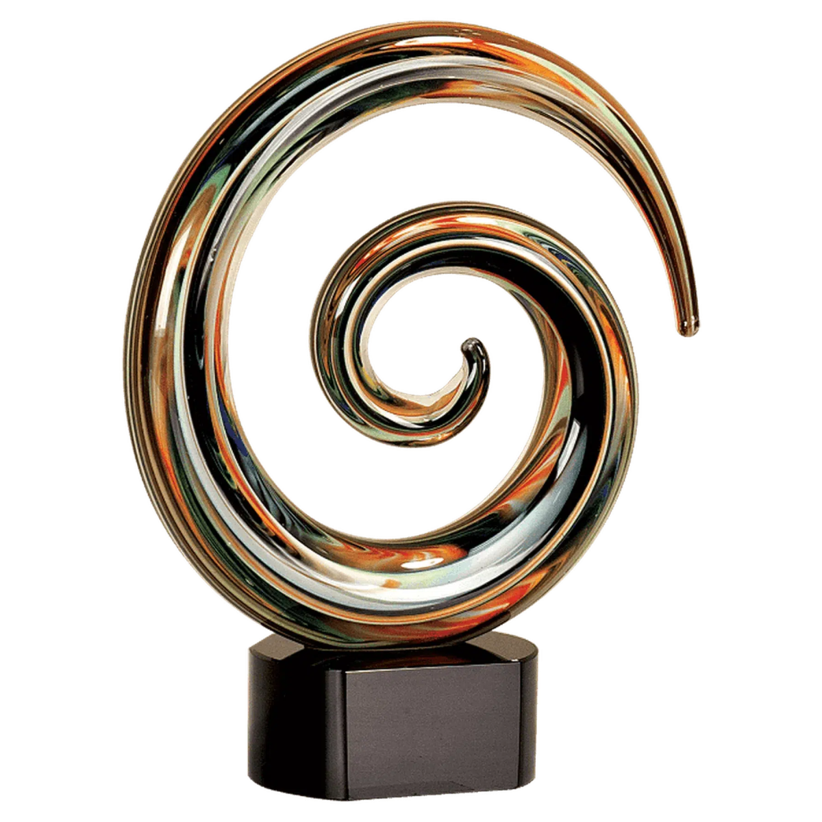 9 1/4" Swirl Art Glass - LightForce Laser Engraving, LLC