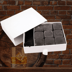 9-Piece 1860 Basalt Whiskey Stone Set