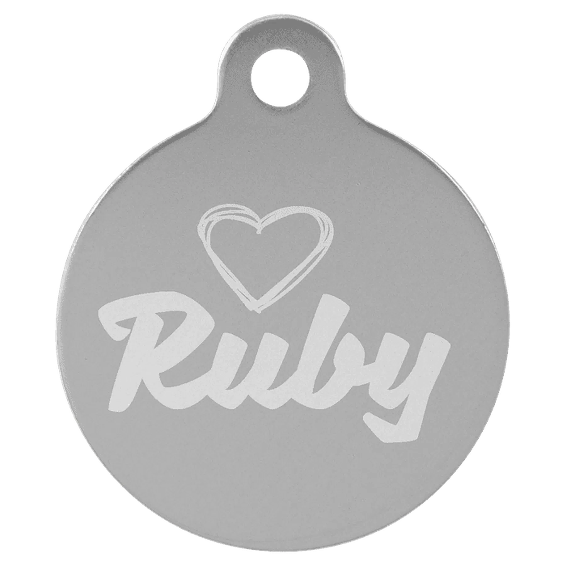 Anodized Aluminum Round Pet Tag (Various Colors and Sizes)