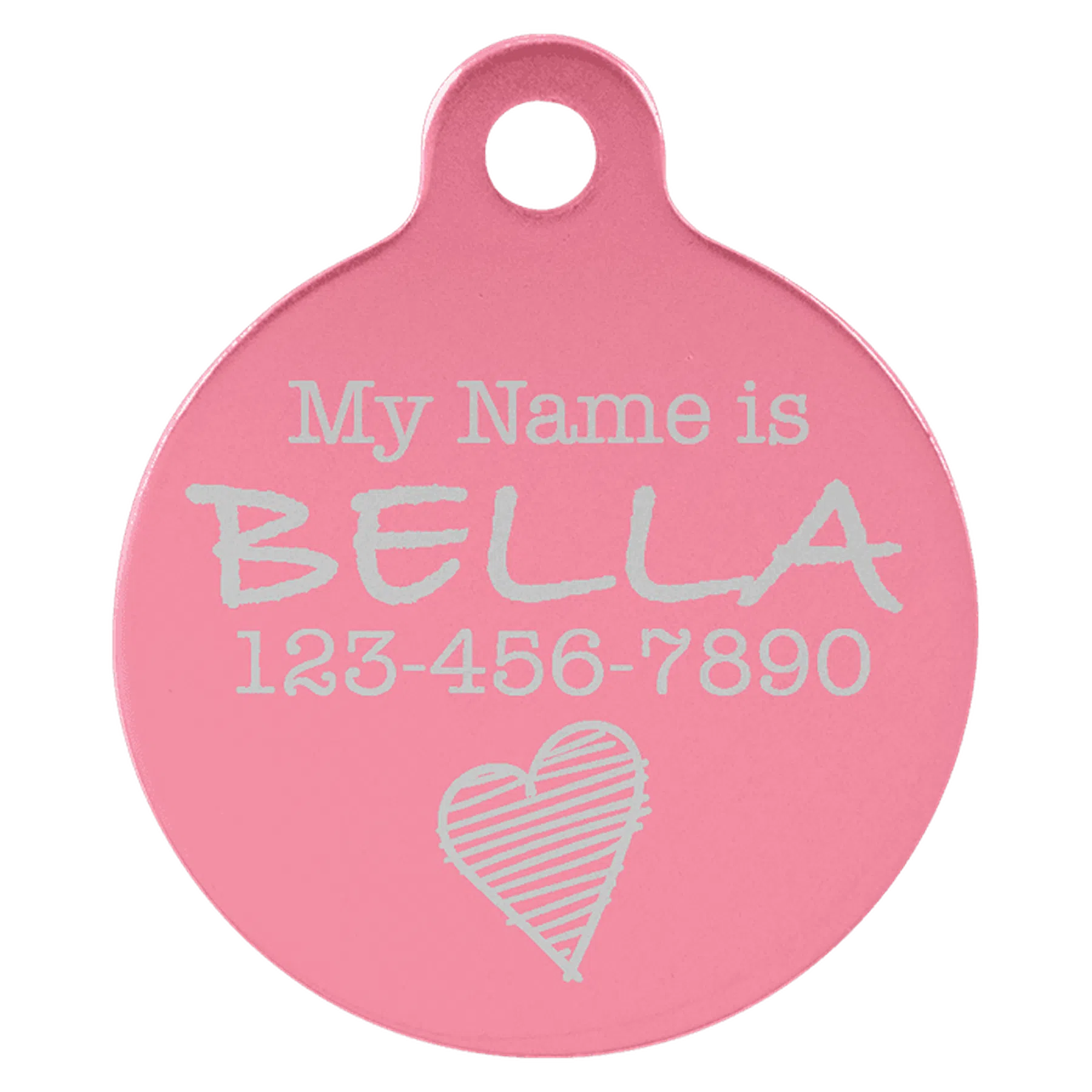 Anodized Aluminum Round Pet Tag (Various Colors and Sizes)