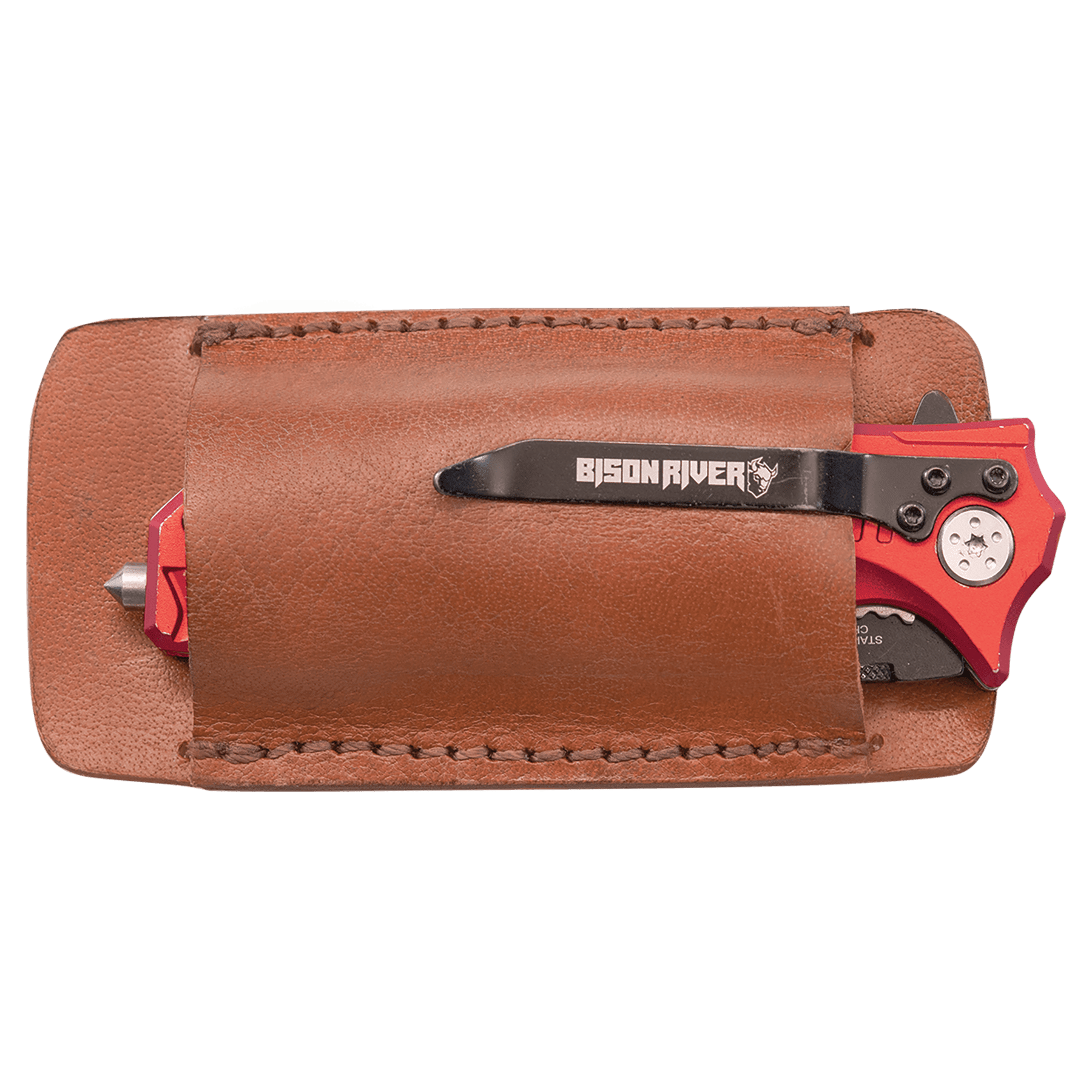 Bison River Leather Sheaths for Survival Knives | Custom Engraved