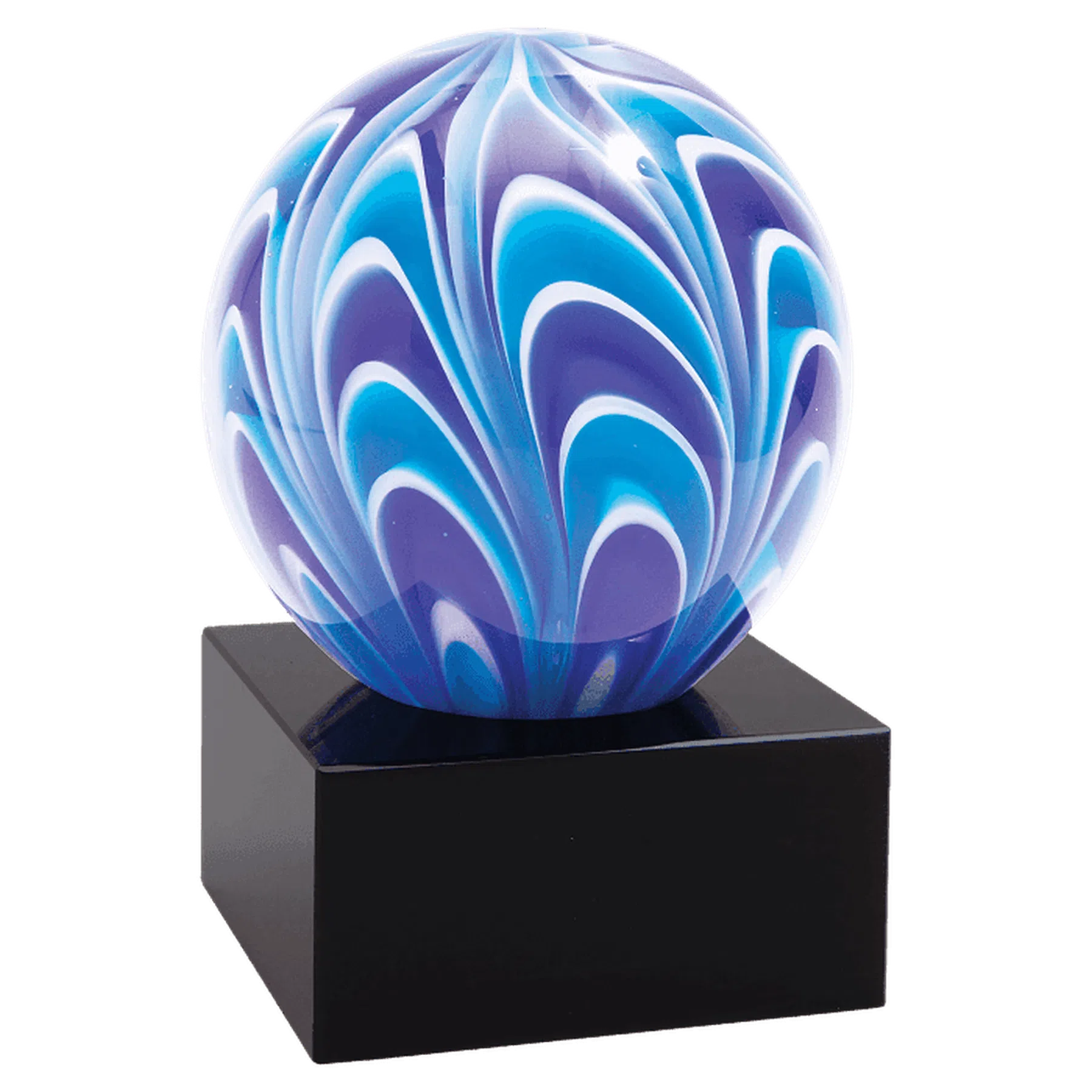 Blue and White Two-Tone Sphere