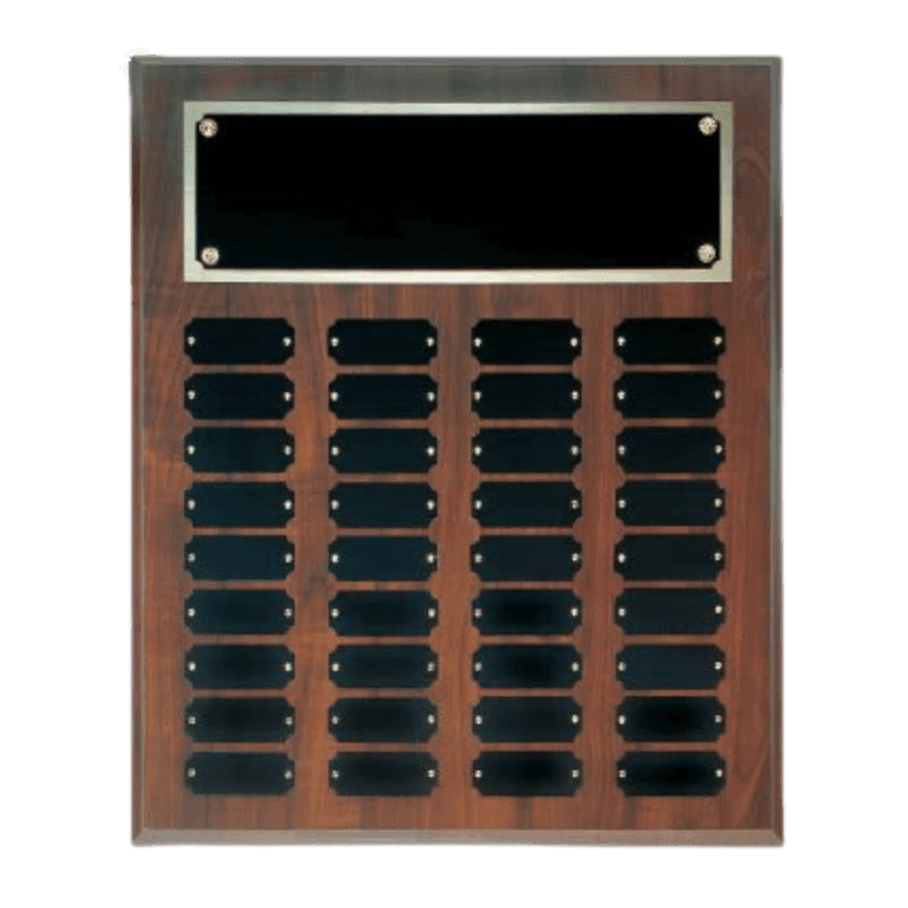 Cherry Finish Perpetual Plaque with 36, 45 or 60 Plates