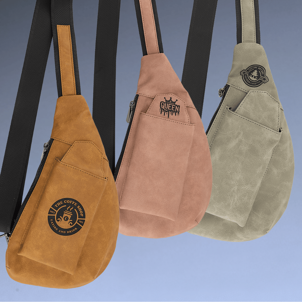 Personalized Leatherette Crossbody Bag - Creekside Collection