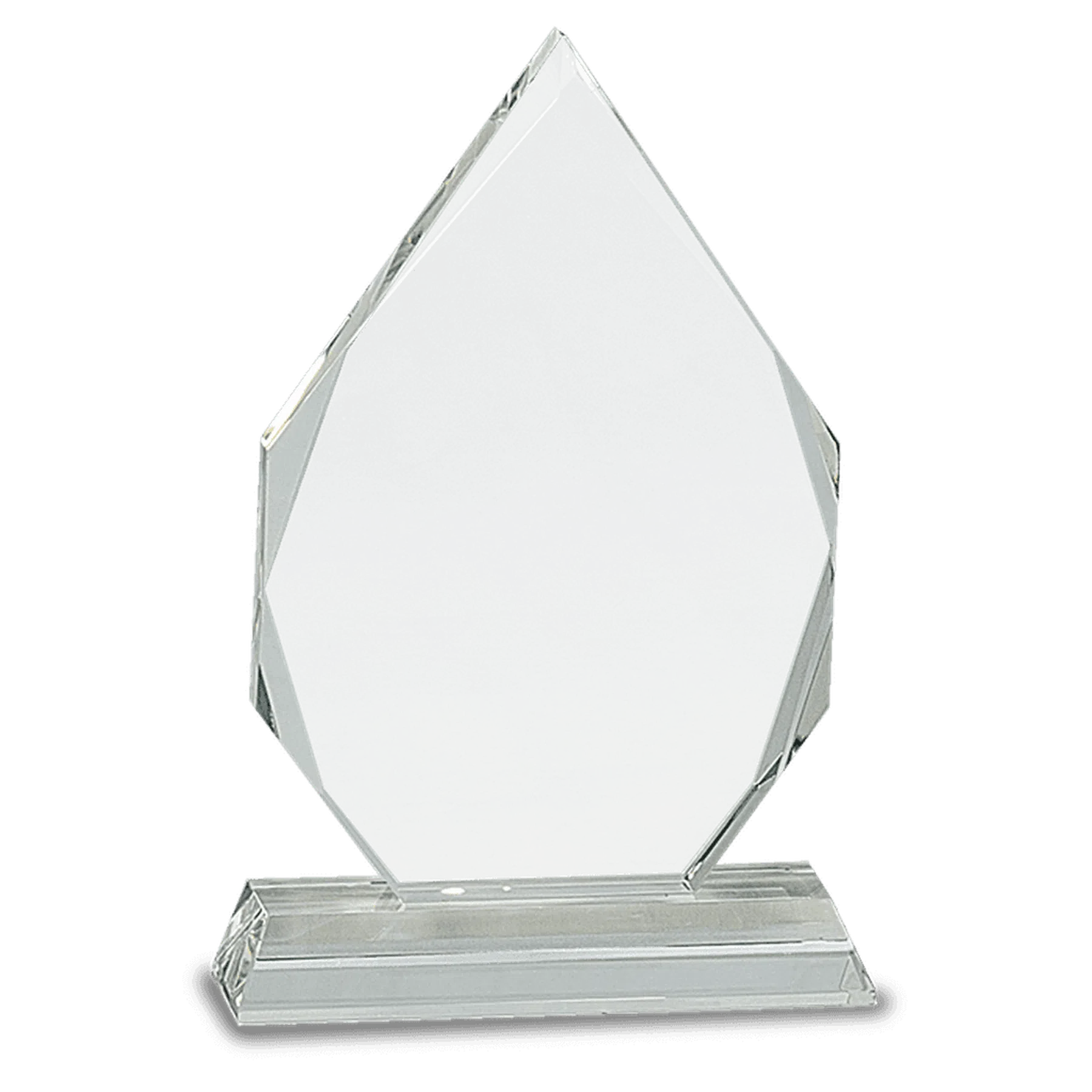 Crystal Diamond on Clear Pedestal Base