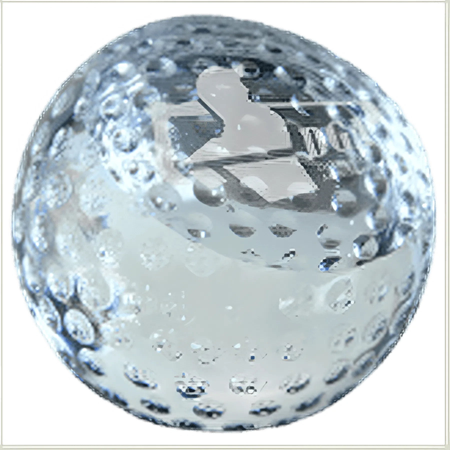 Crystal Golf Ball Paperweight