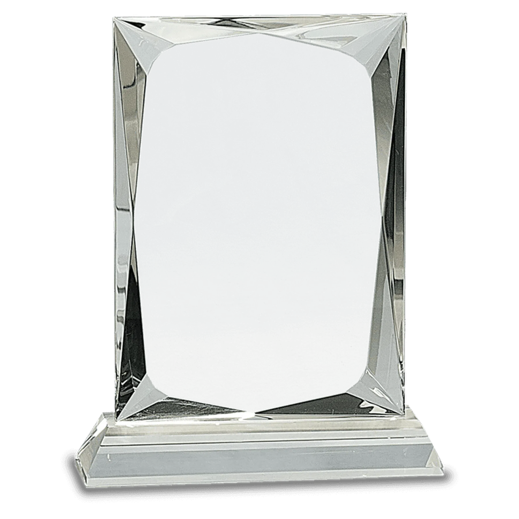 Crystal Rectangle on Clear Base