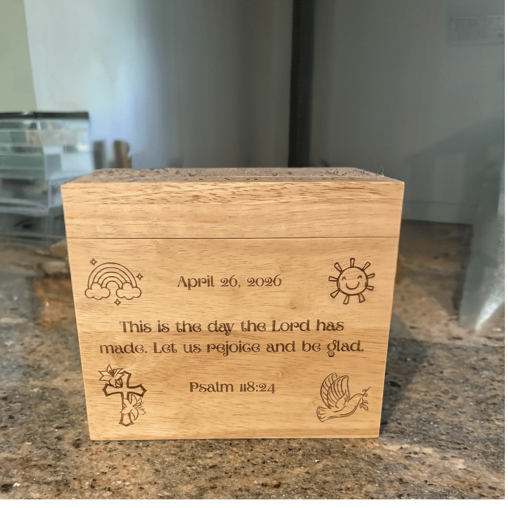 Custom Designed Memorial Box for First Communion