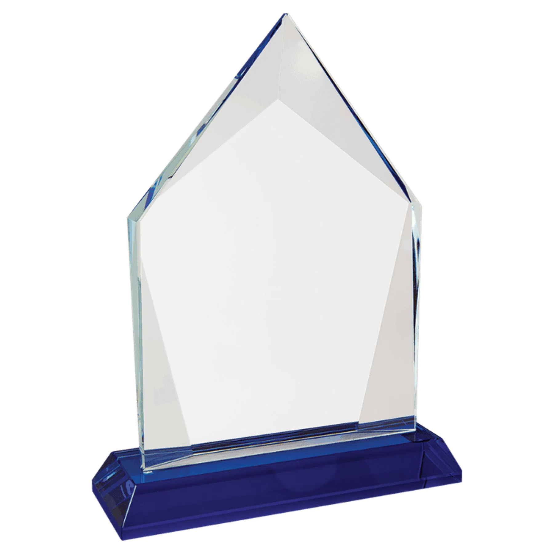 Diamond Halo Glass with Blue Base