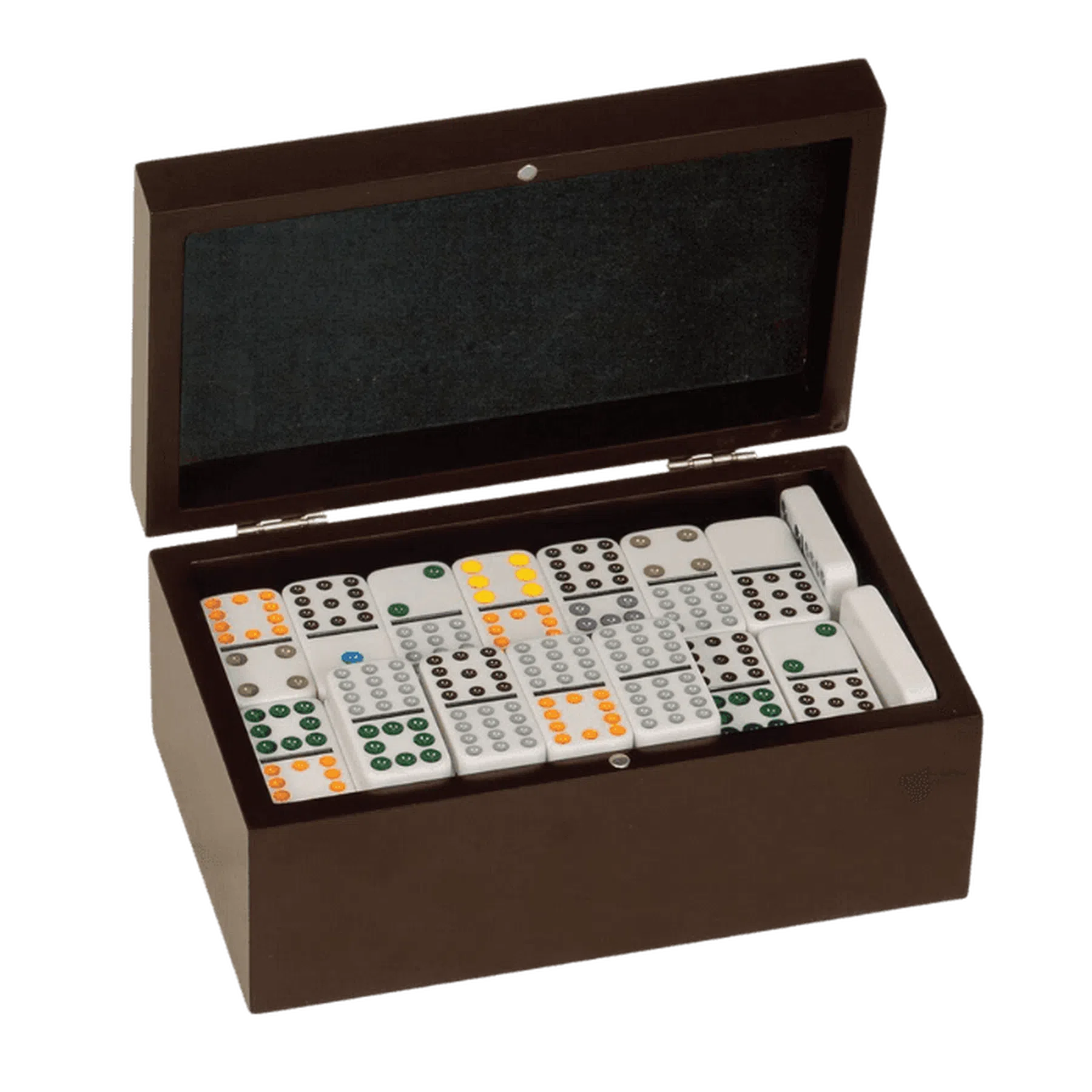 Double Twelves Dominos Gift Set with Rosewood Finish (includes 92 dominos)