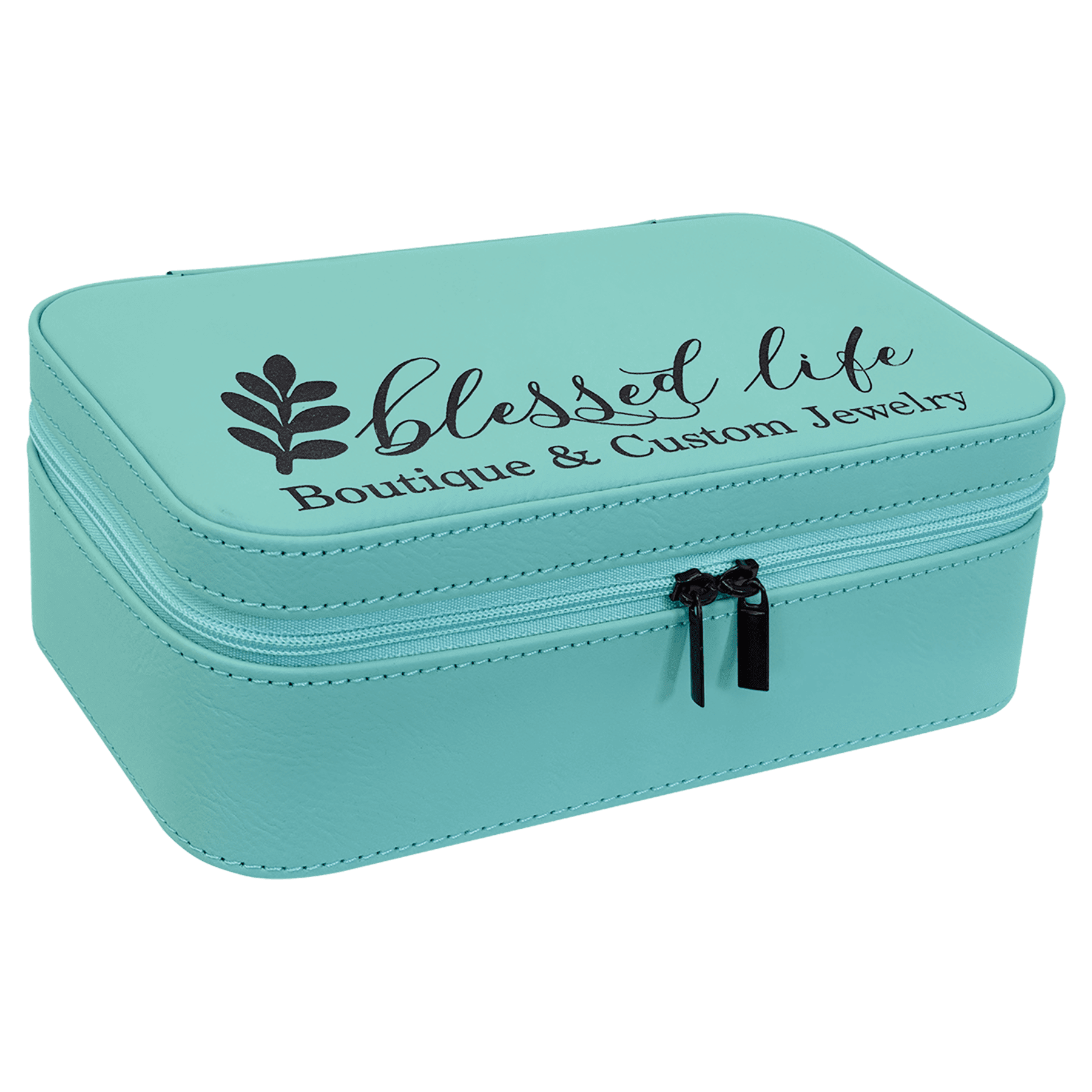 Personalized Travel Jewelry Box in Two Sizes