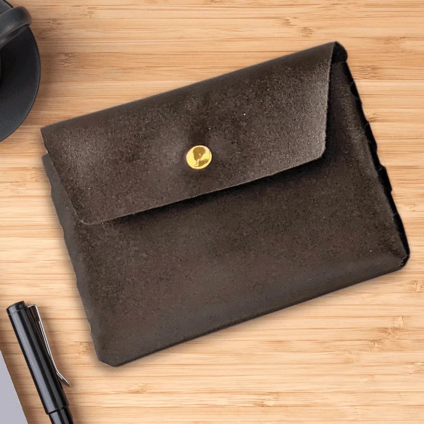 Hand-Crafted Leather Wallet and Card Holder