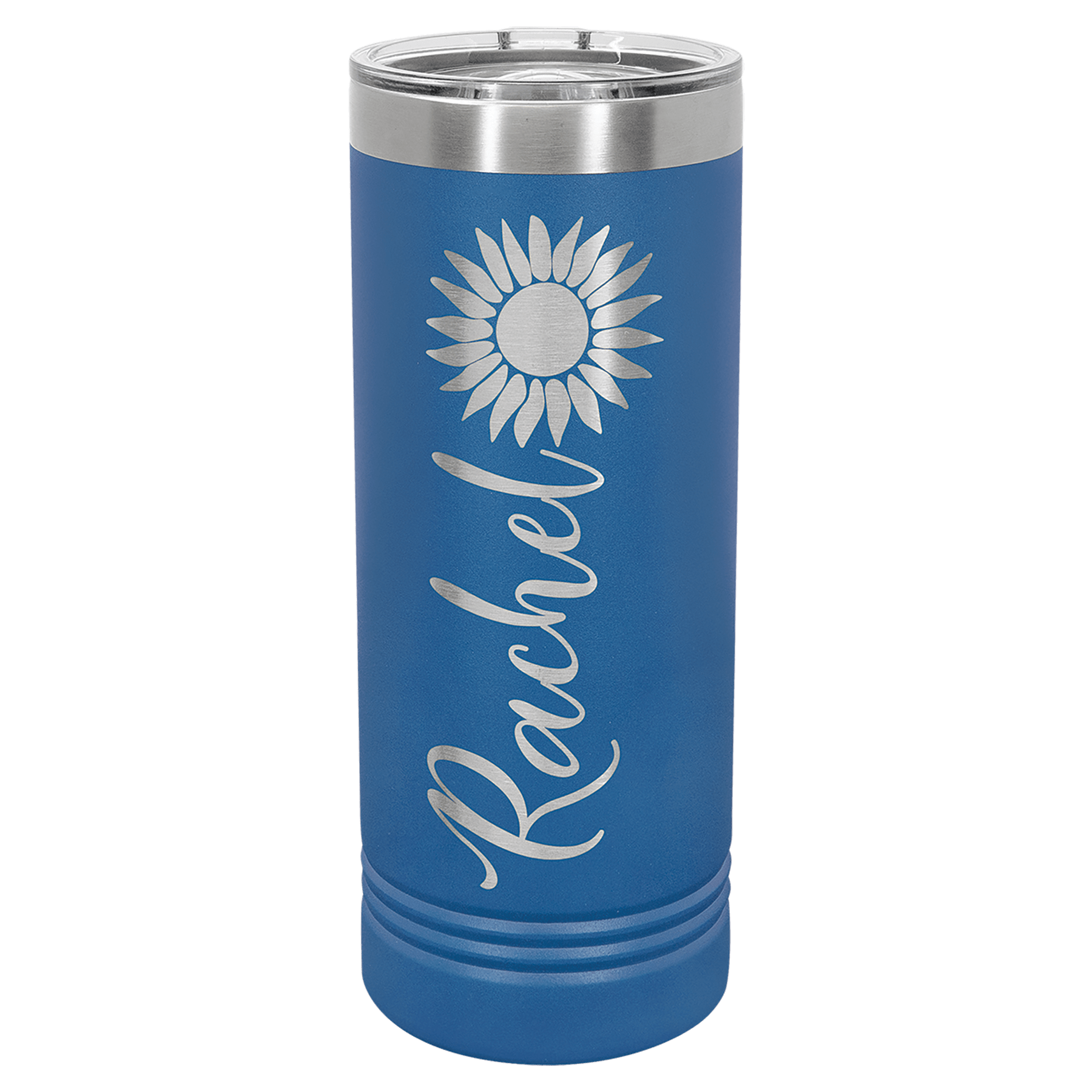 Personalized Skinny Tumblers – 2X Insulated Drinkware Powder Coated / Royal Blue / Skinny Tumbler