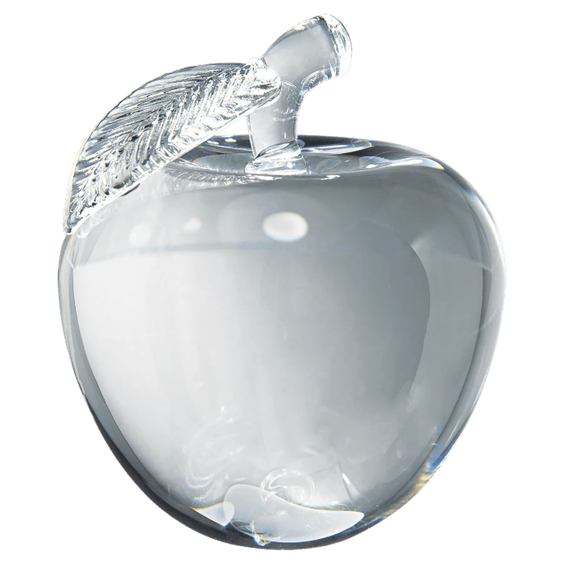 Large 4" Crystal 3D Apple