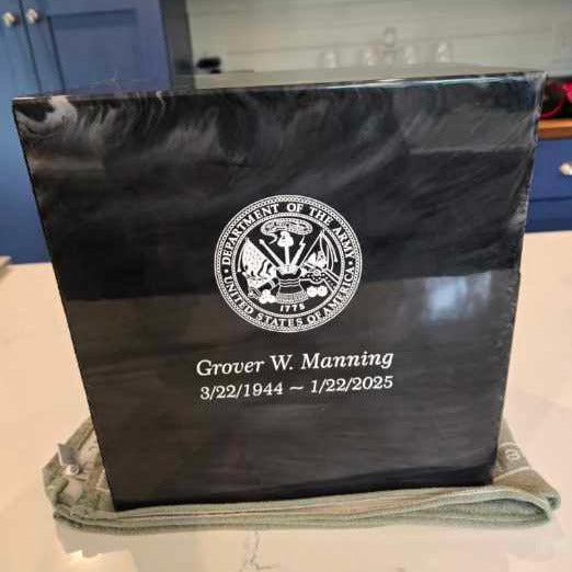 Laser Engraved Acrylic Urn