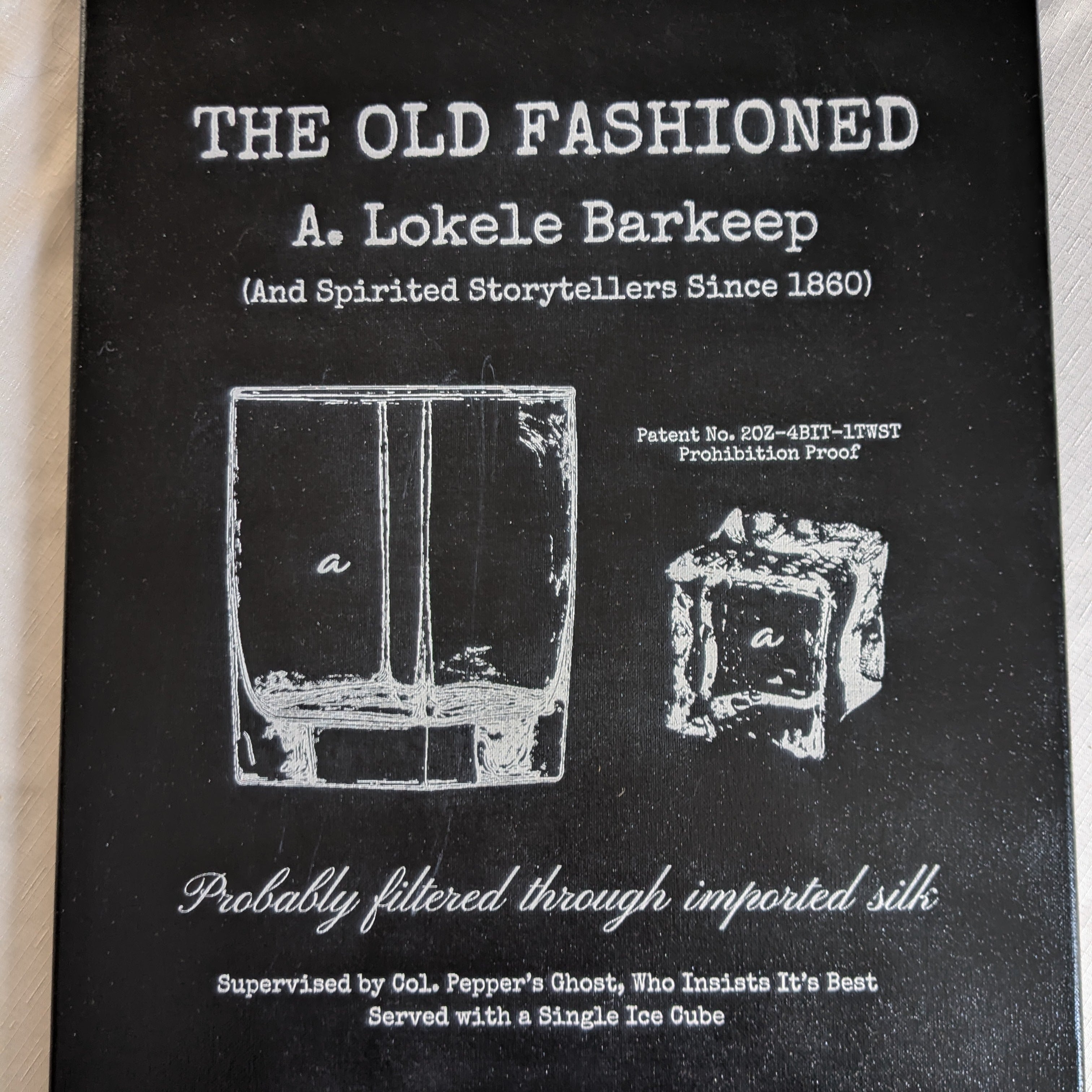 Laser Engraving on Canvas - Custom Designed with Old Fashioned Theme