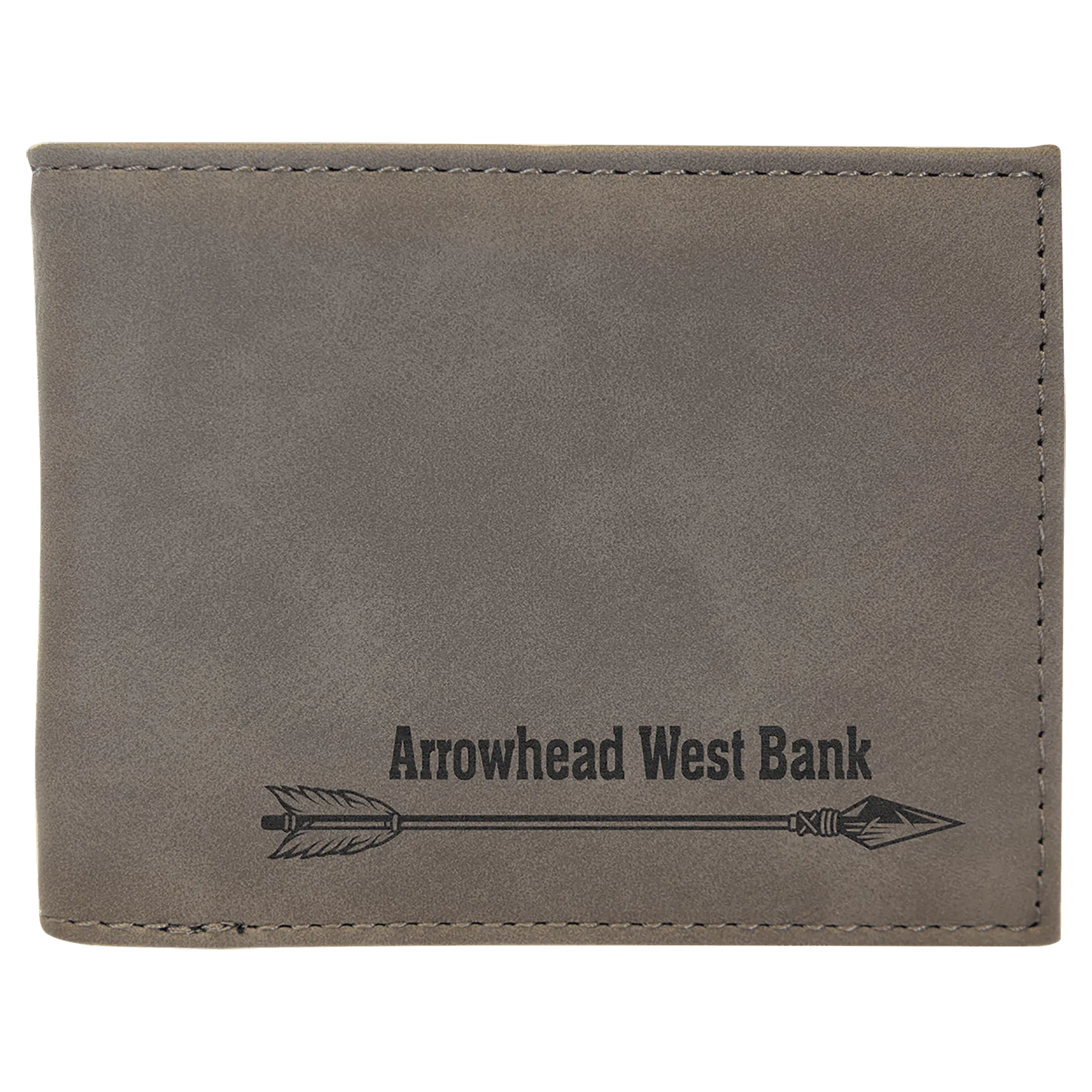Leatherette Bifold Wallet with ID Flip Display