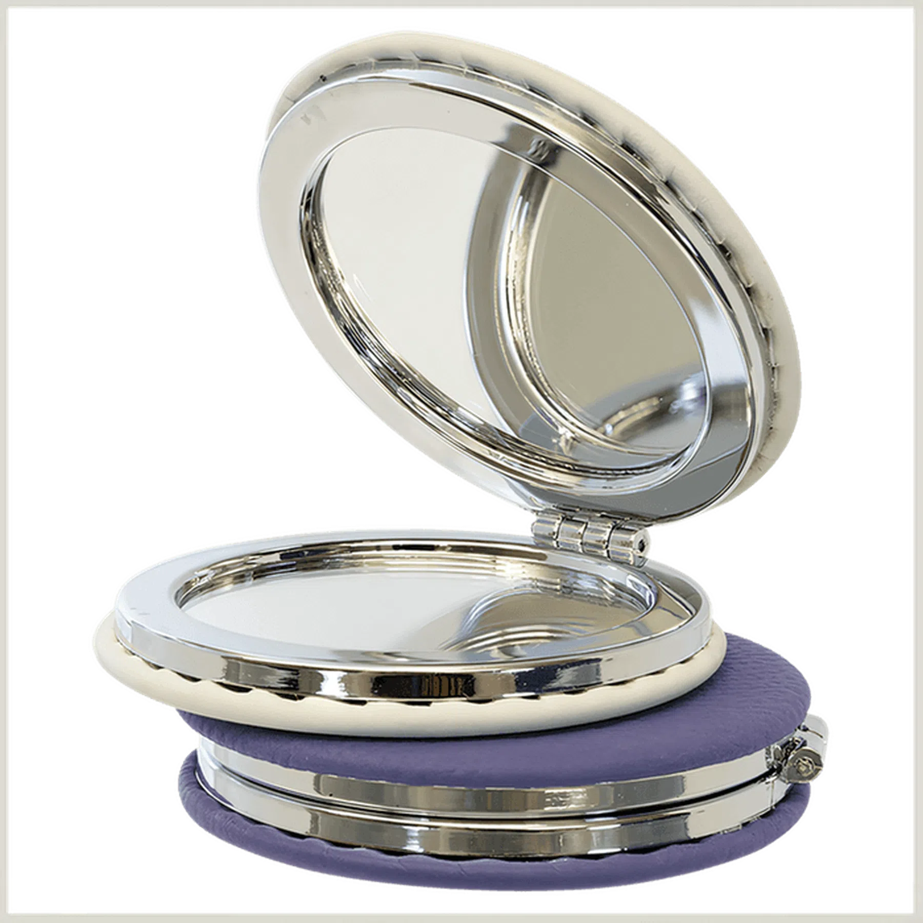 Leatherette Compact Mirror (Various Colors)