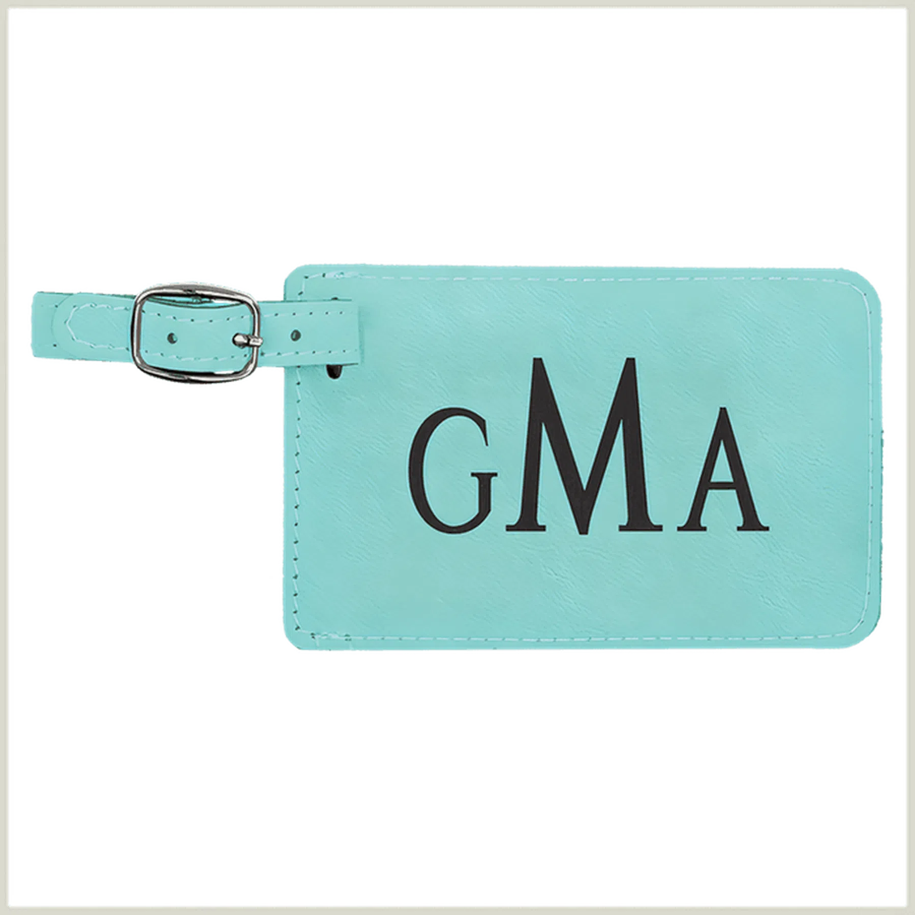 Leatherette Luggage Tag (Various Colors/Styles)