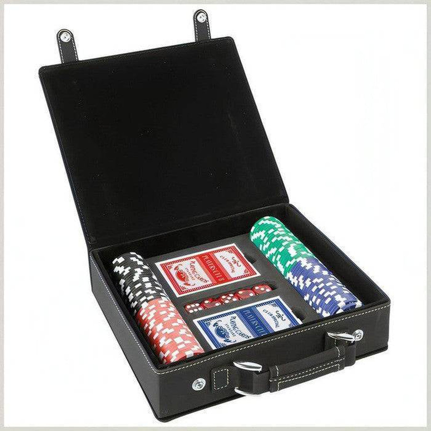 Leatherette Poker Set (2 Decks of Cards)