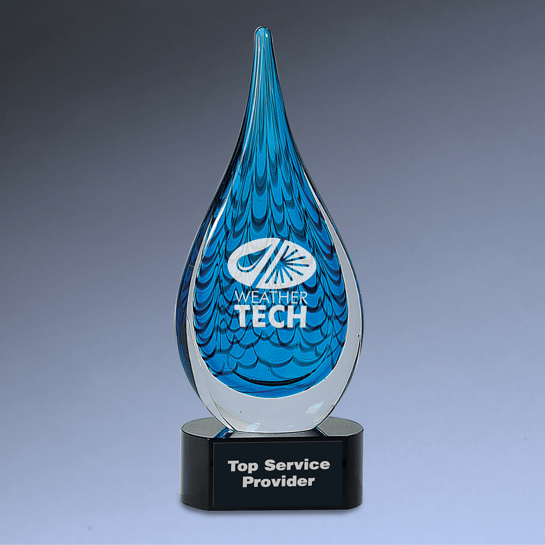 Hand-Blown Art Glass Award Sculptures | Personalized Engraving