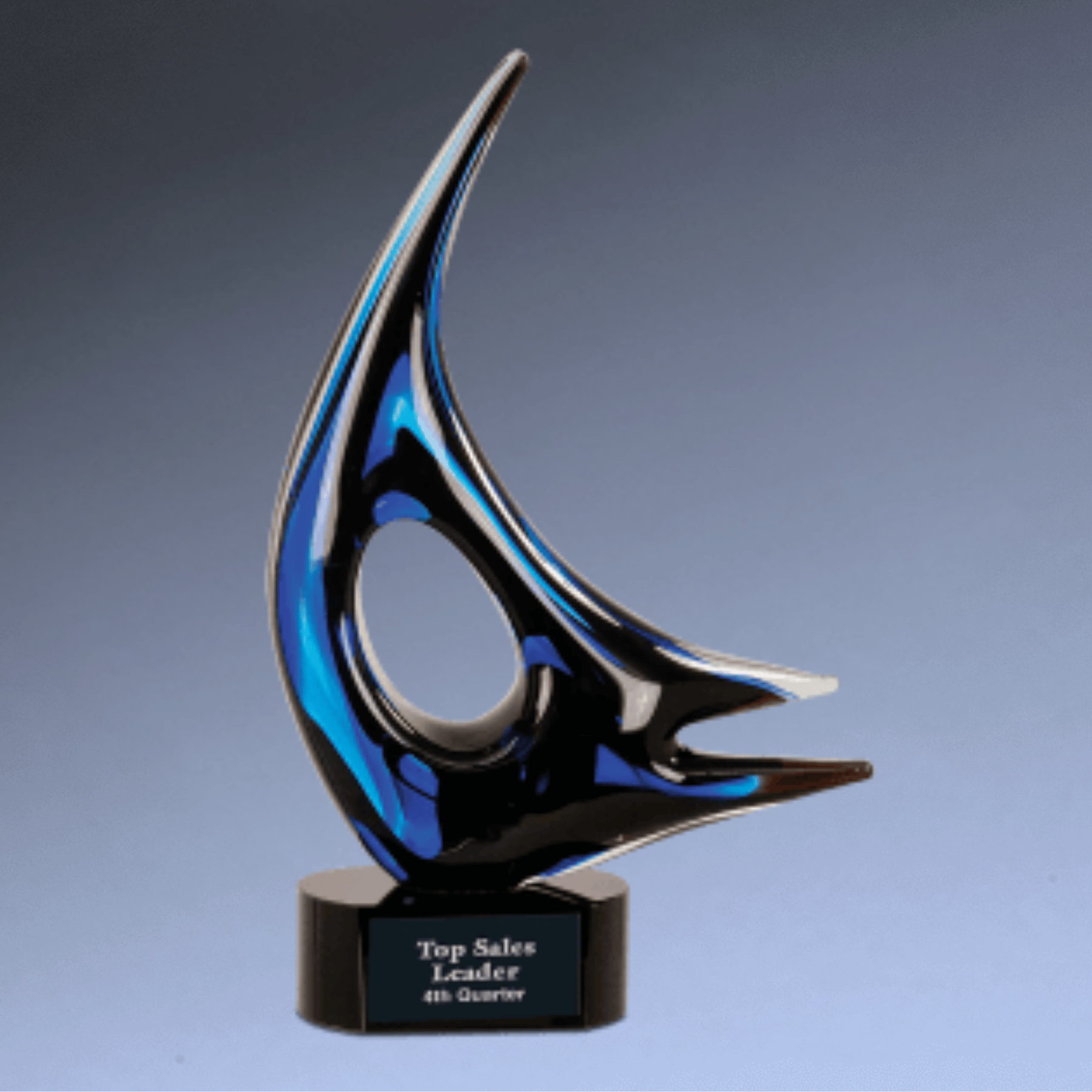 Hand-Blown Art Glass Award Sculptures | Personalized Engraving