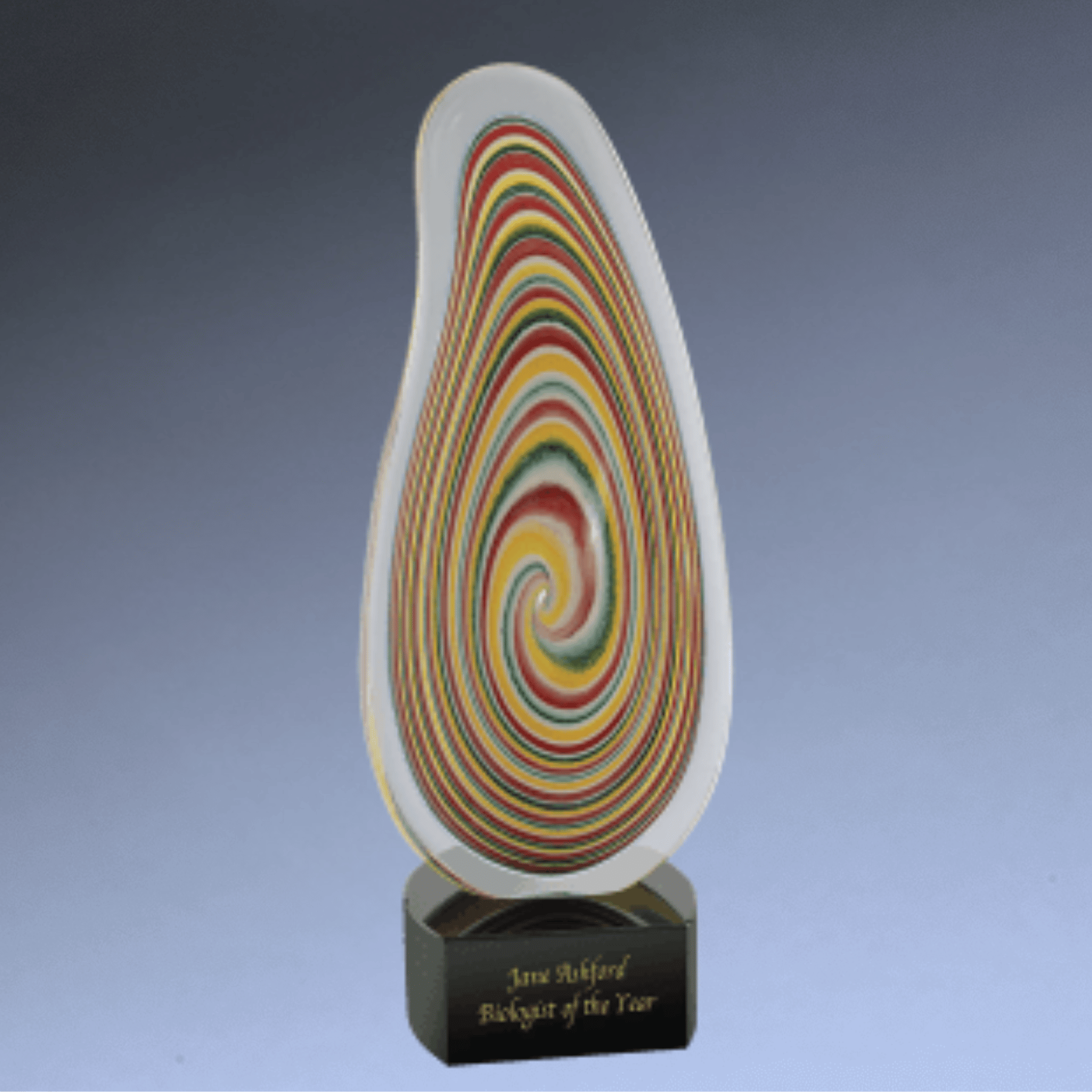 Hand-Blown Art Glass Award Sculptures | Personalized Engraving