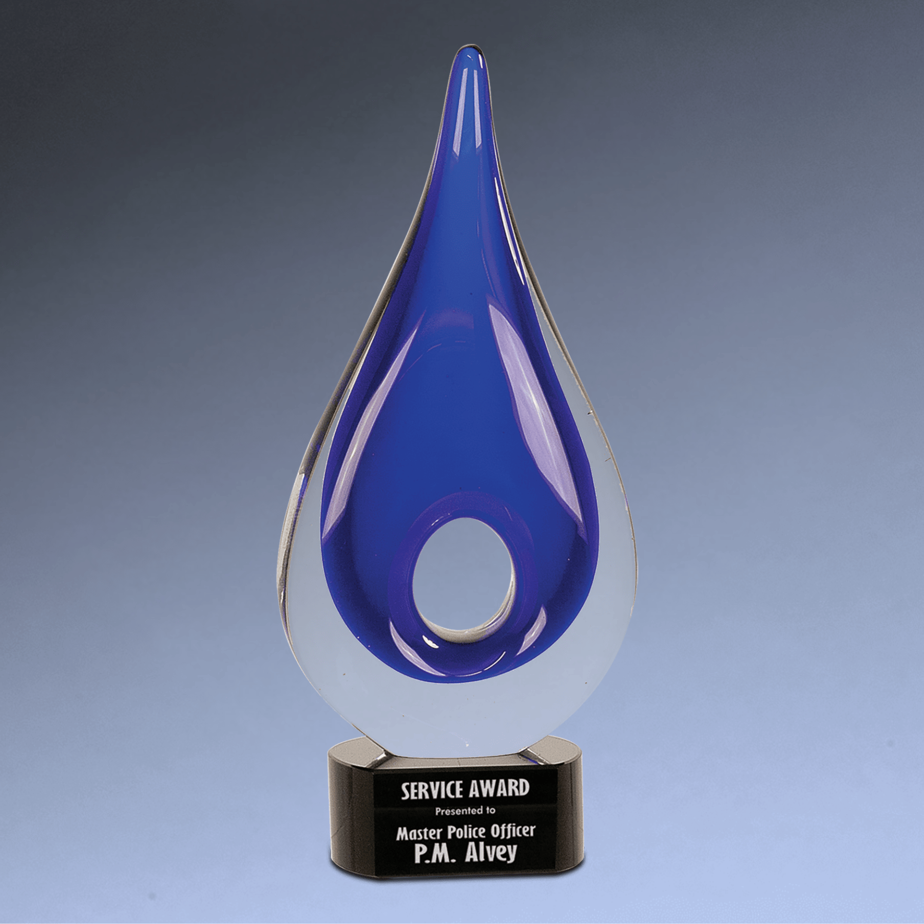 Hand-Blown Art Glass Award Sculptures | Personalized Engraving