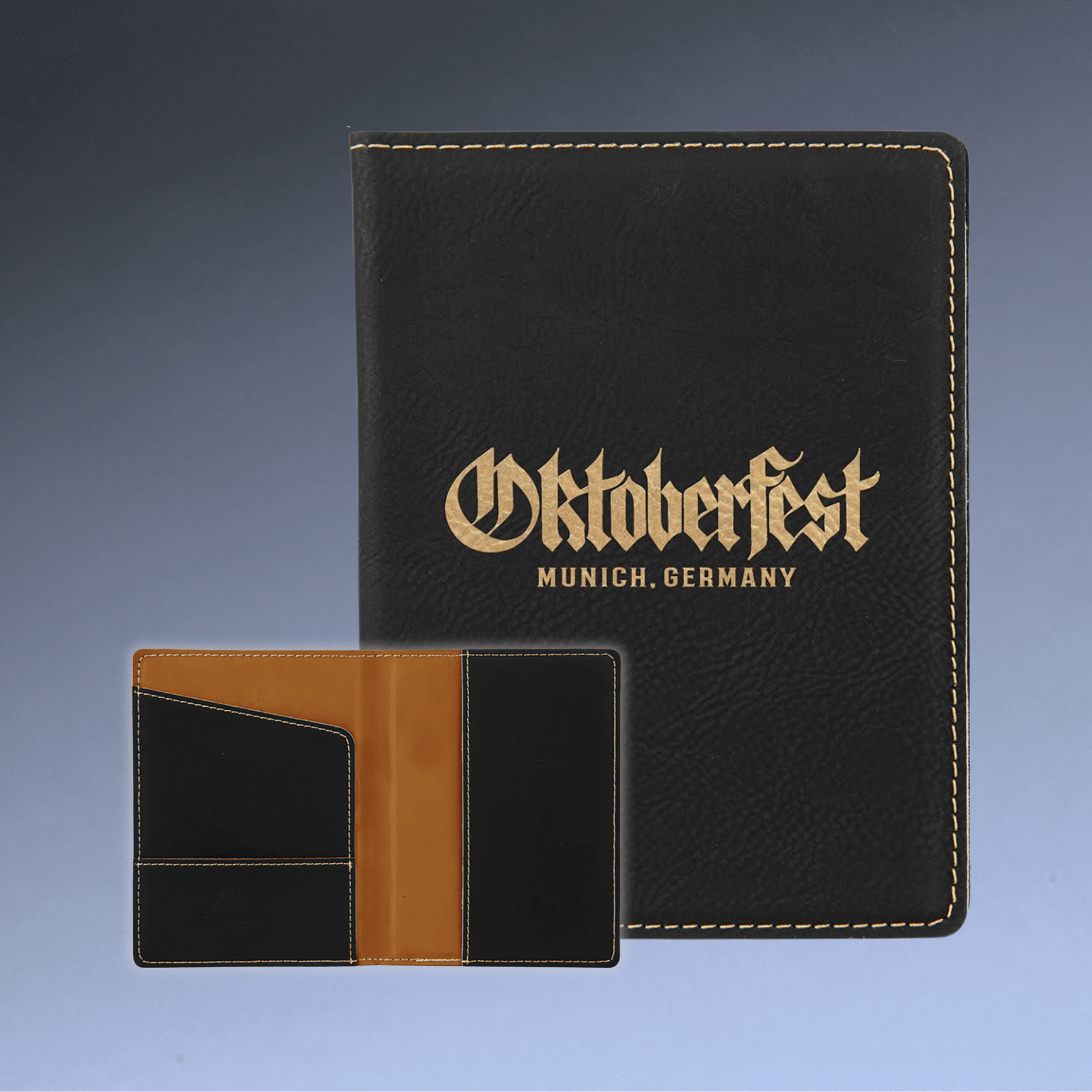 Personalized Passport Holder in Leathrette Colors