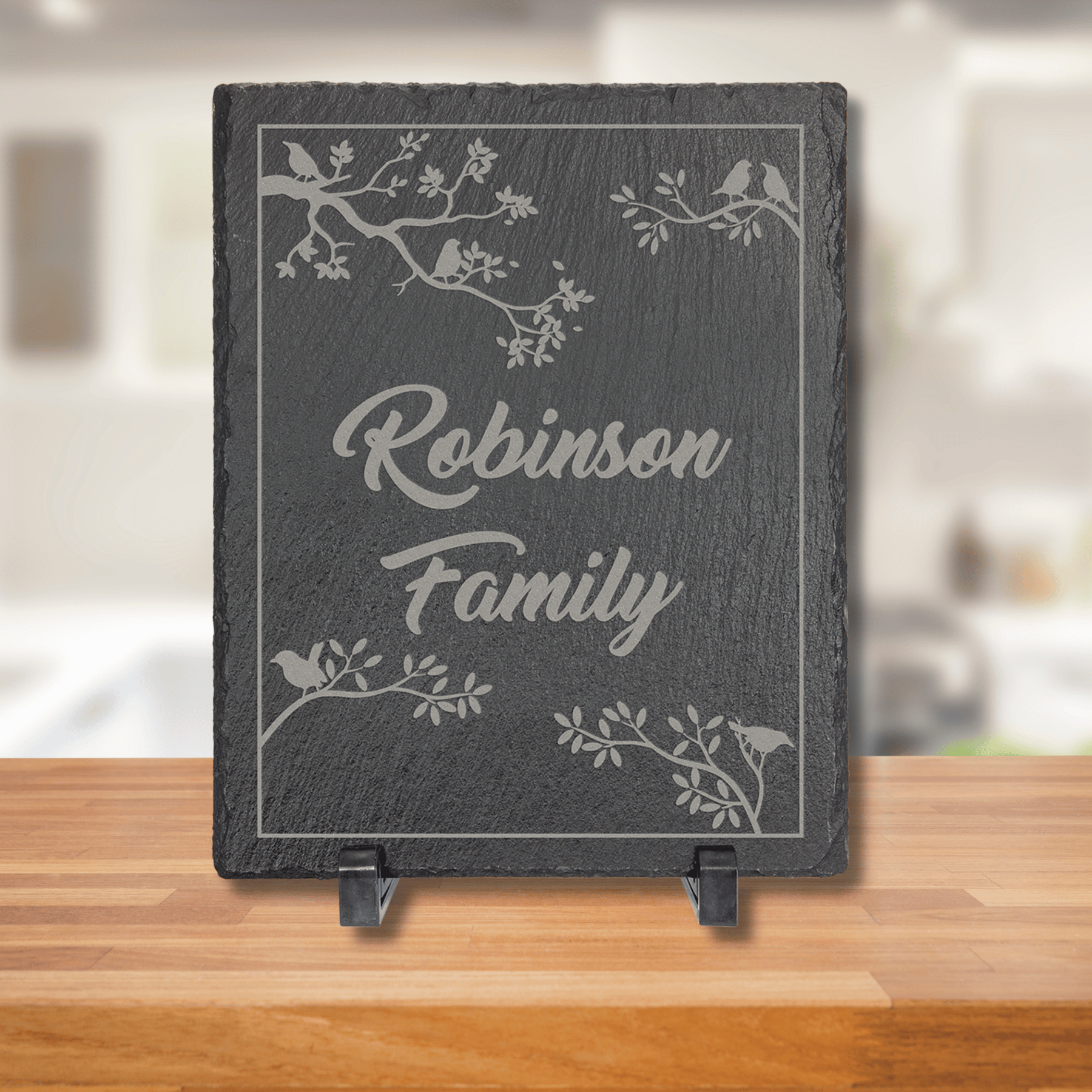 Custom Engraved Slate Charcuterie Boards and Counter Signs 7" x 5"