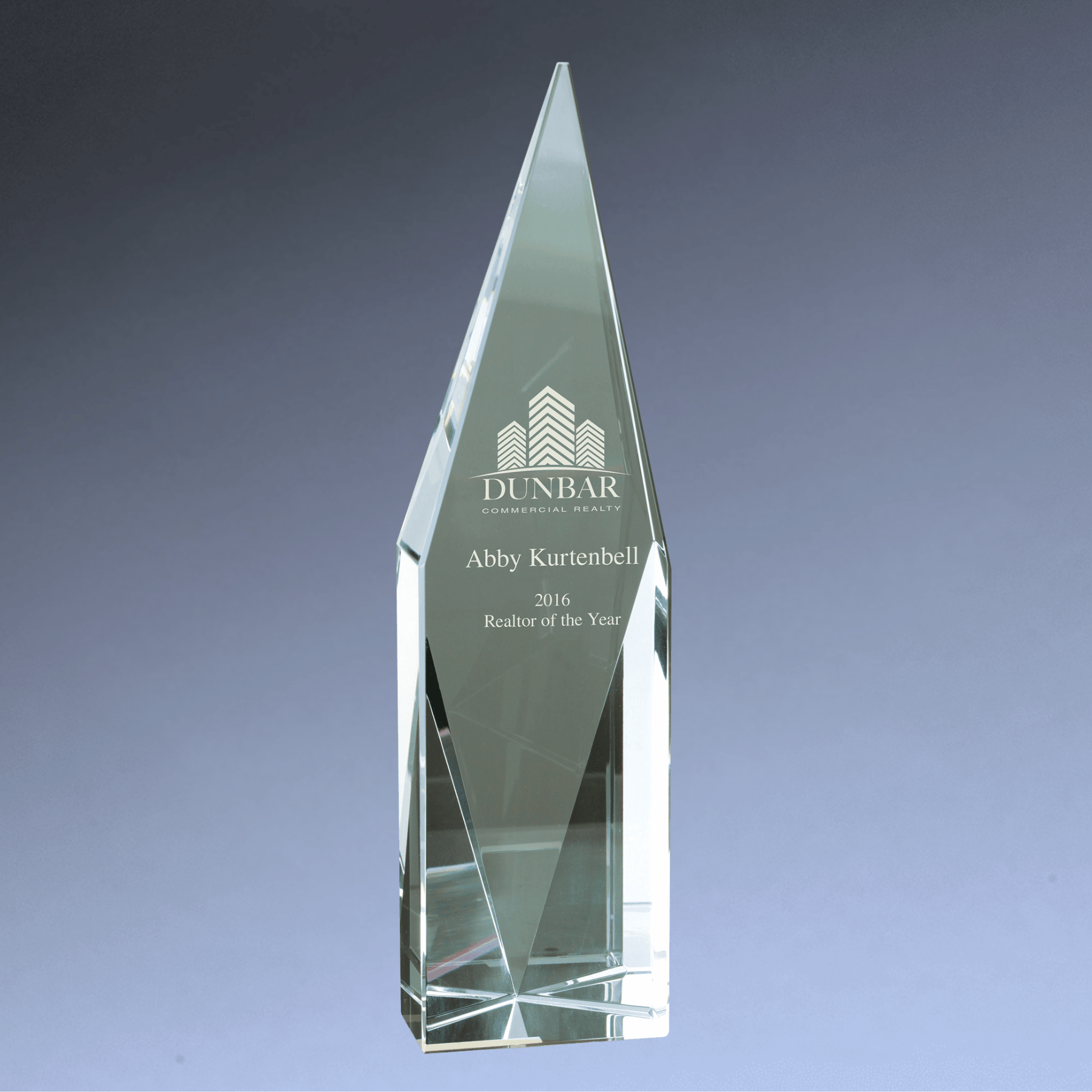 Self-Standing Crystal Diamond Tower Awards 9 3/4"