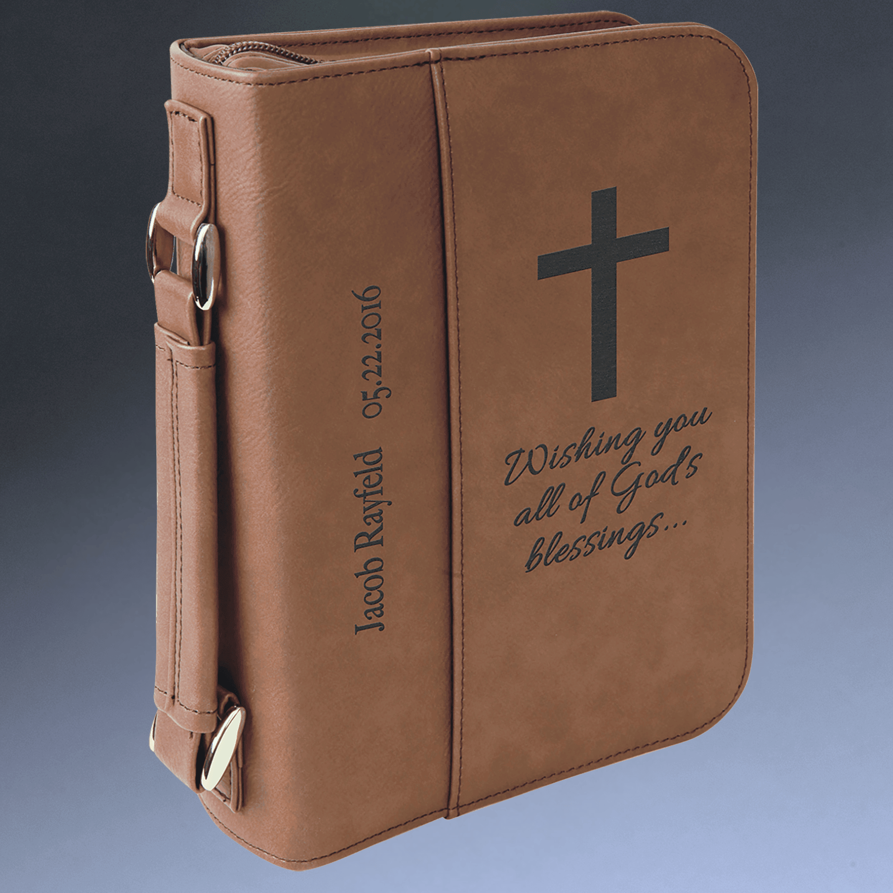 Personalized Bible and Book Covers in Leatherette Colors