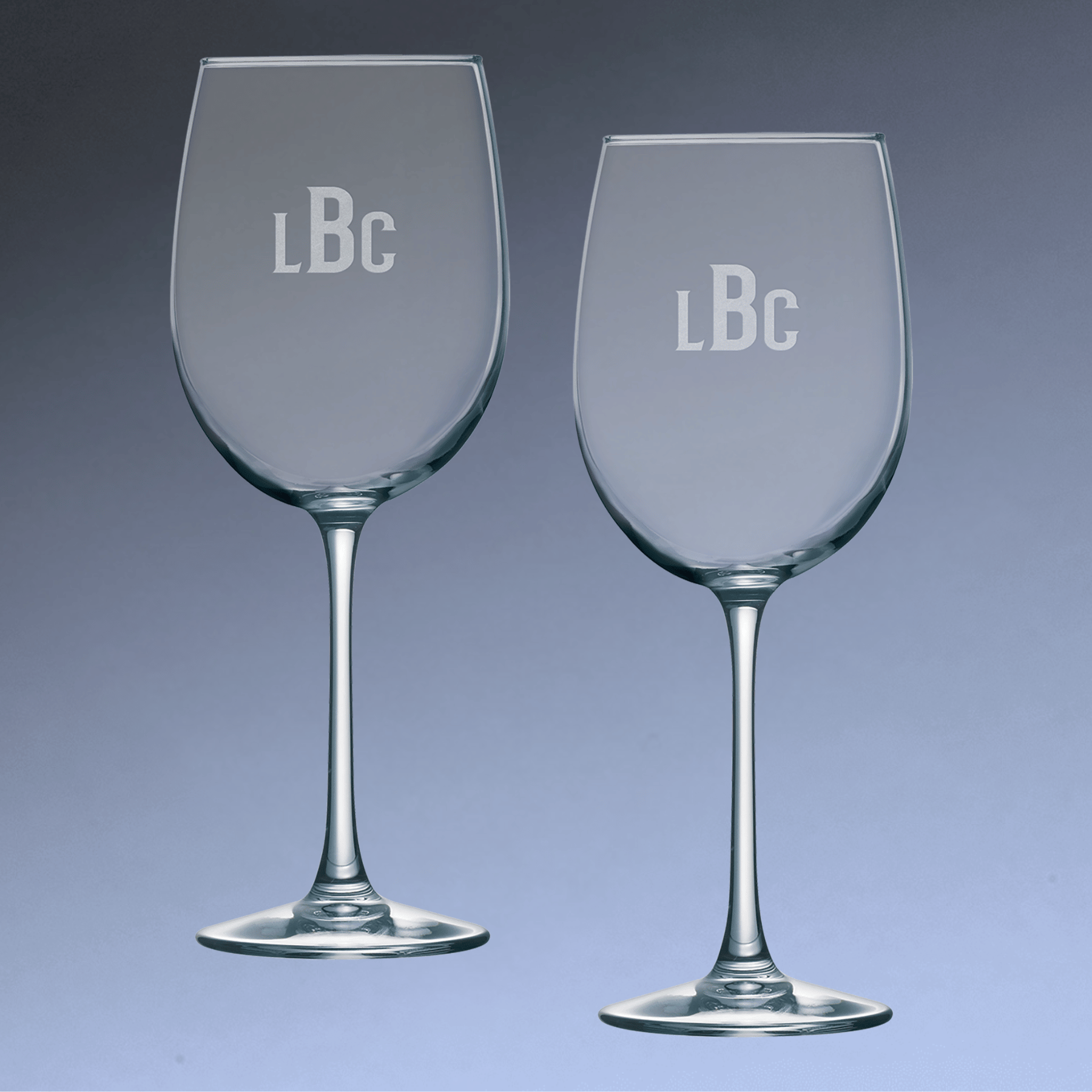 Custom Engraved Wine Glasses – Personalized Polar Camel Stemware Set of Two / 19 oz.